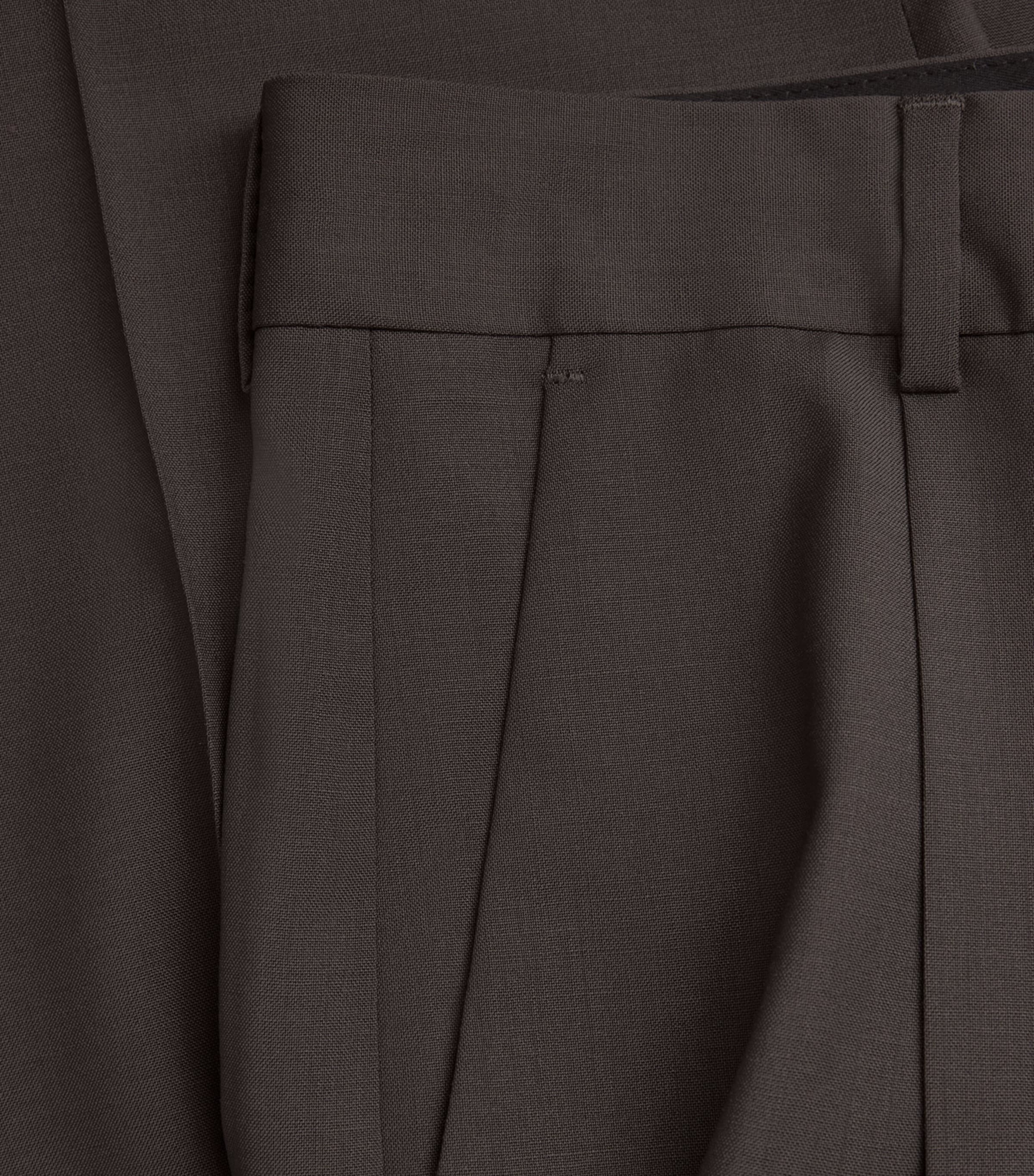 Wool Pleated Trousers 273 PEPPER Image 5