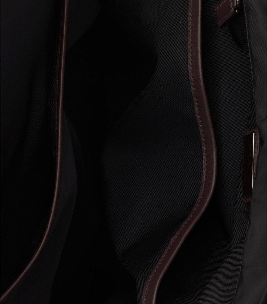 Prada Re-Nylon and Leather Drawstring Backpack Image 5