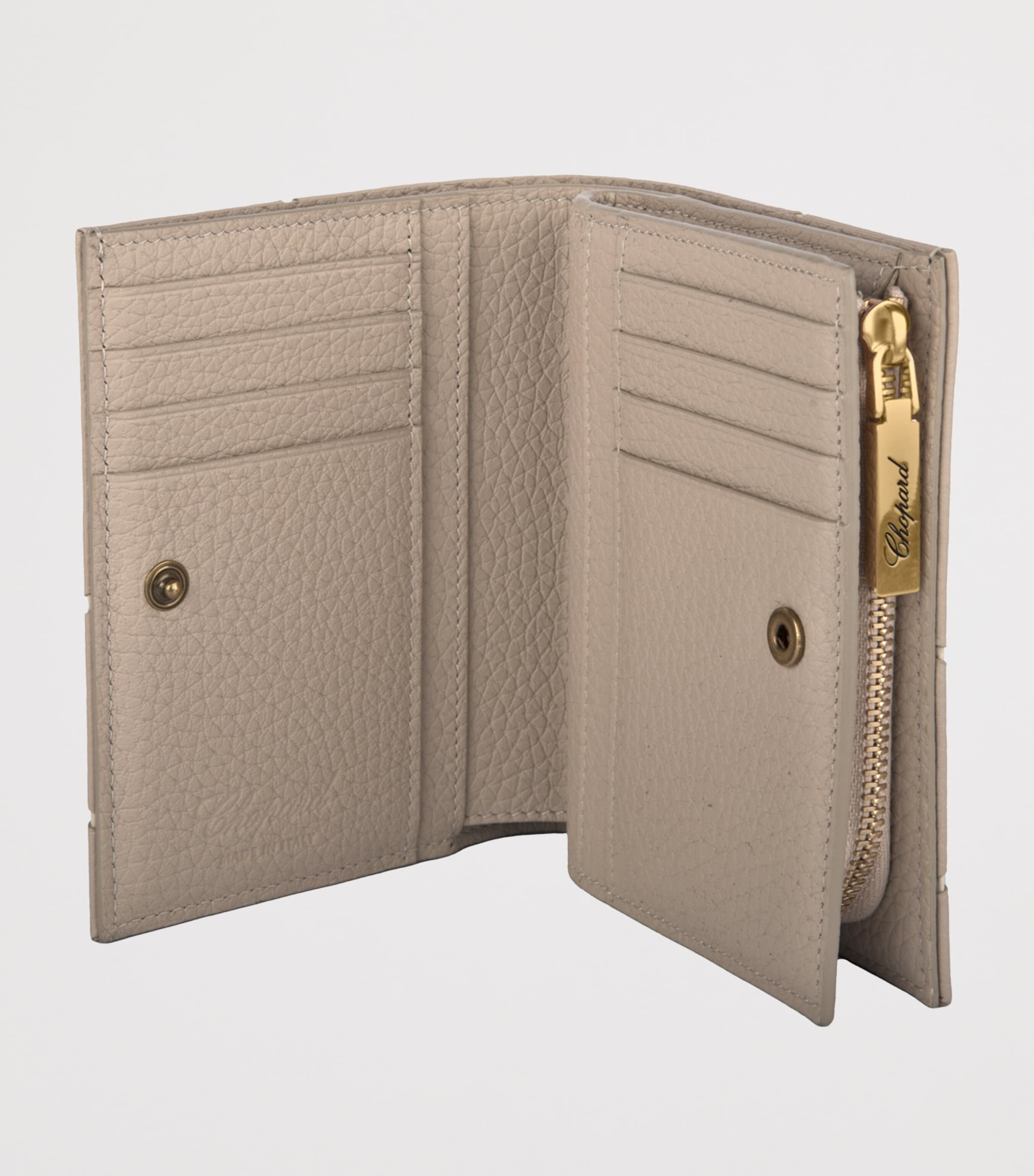 Medium Leather Diamond Wallet GREIGE Image 2