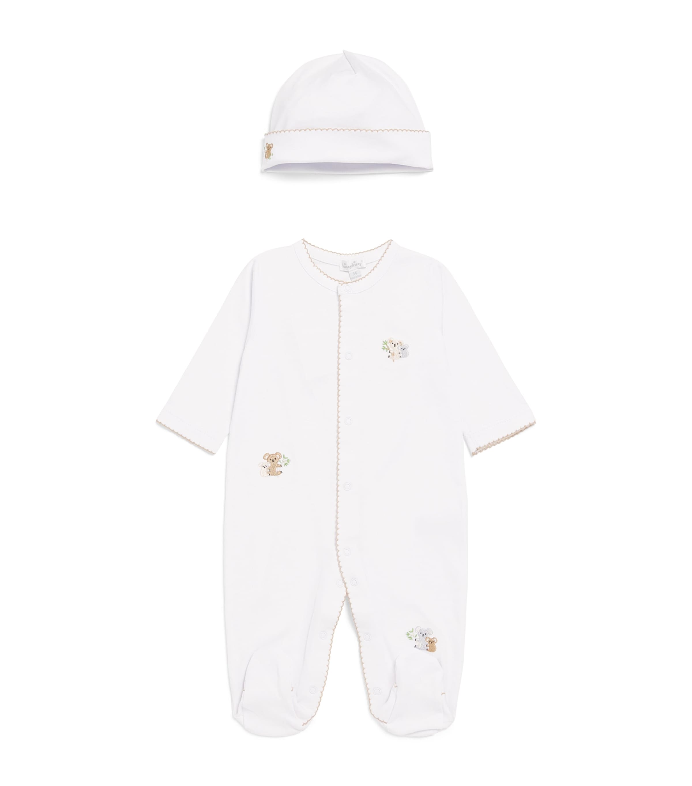 Kissy Kissy Kids'  Pima Cotton Koala All-in-one And Beanie Set