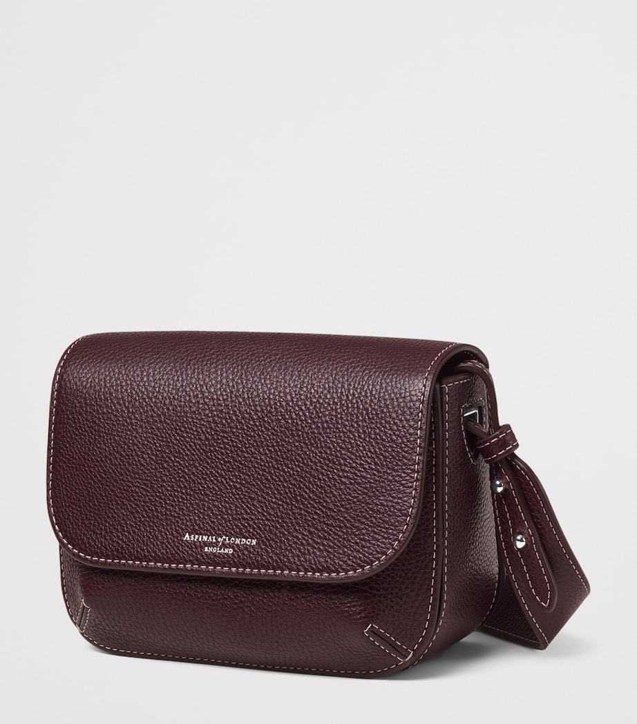 Aspinal Of London Leather Ella Cross-Body Bag Wine Image 2