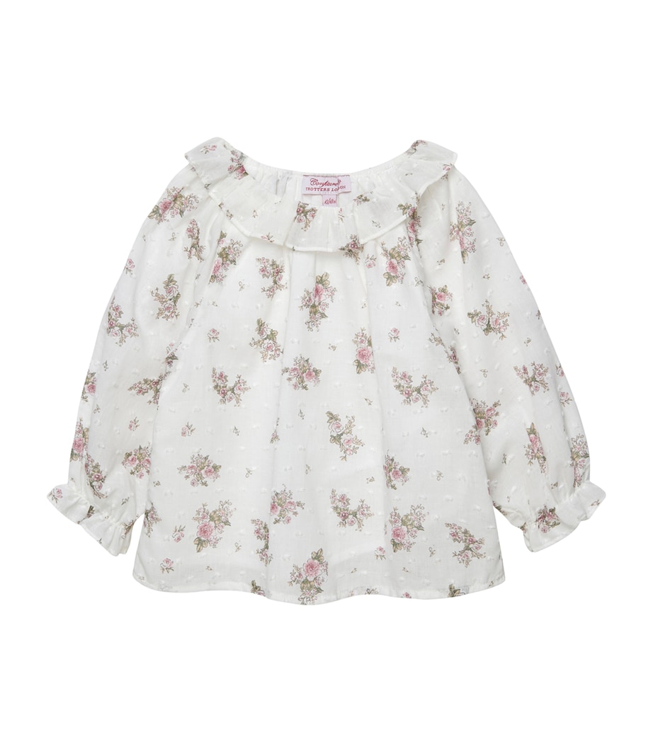 Cotton Arabella Blouse (3-24 Months) WHITE/MULTI Image 1