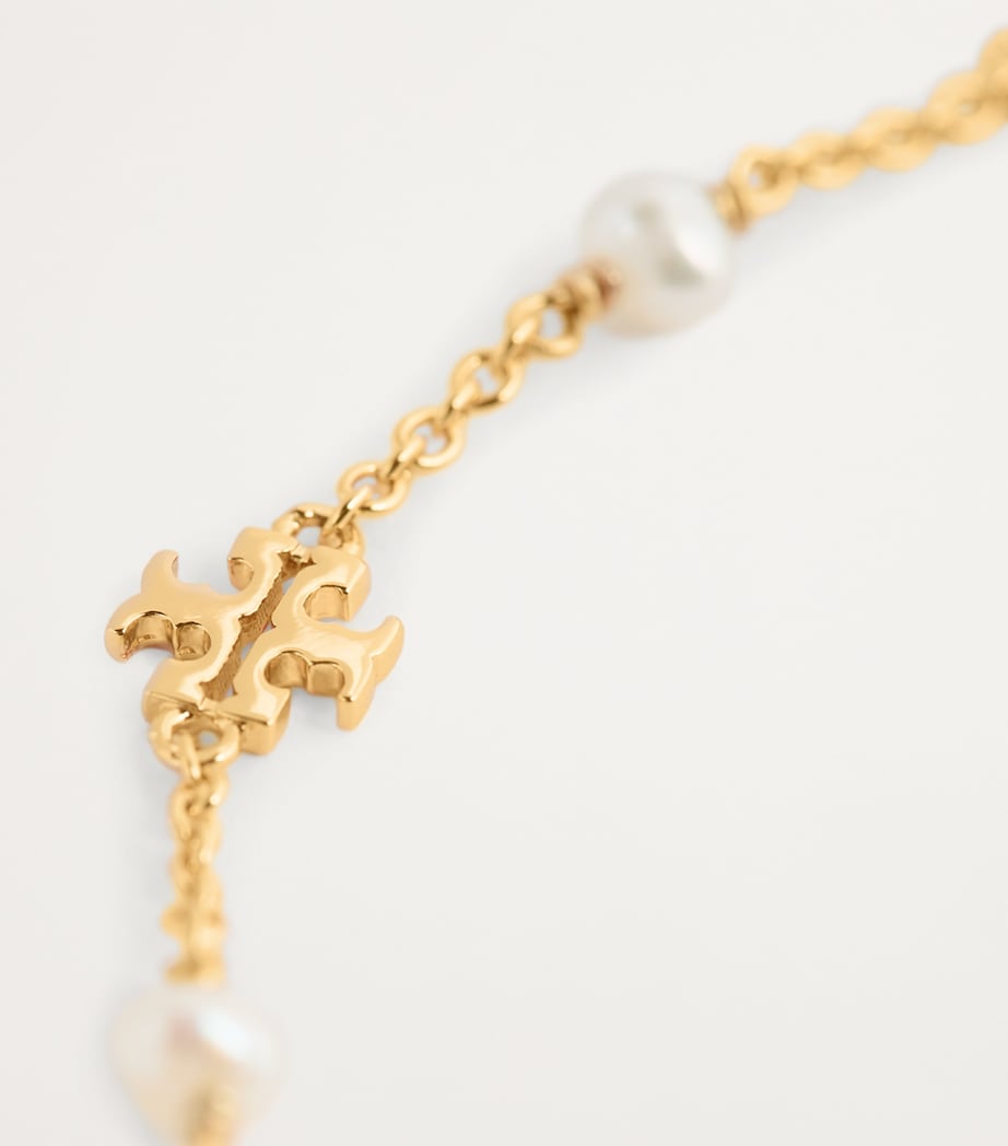 Kira Pearl Chain Bracelet TORY GOLD / PEARL Image 6