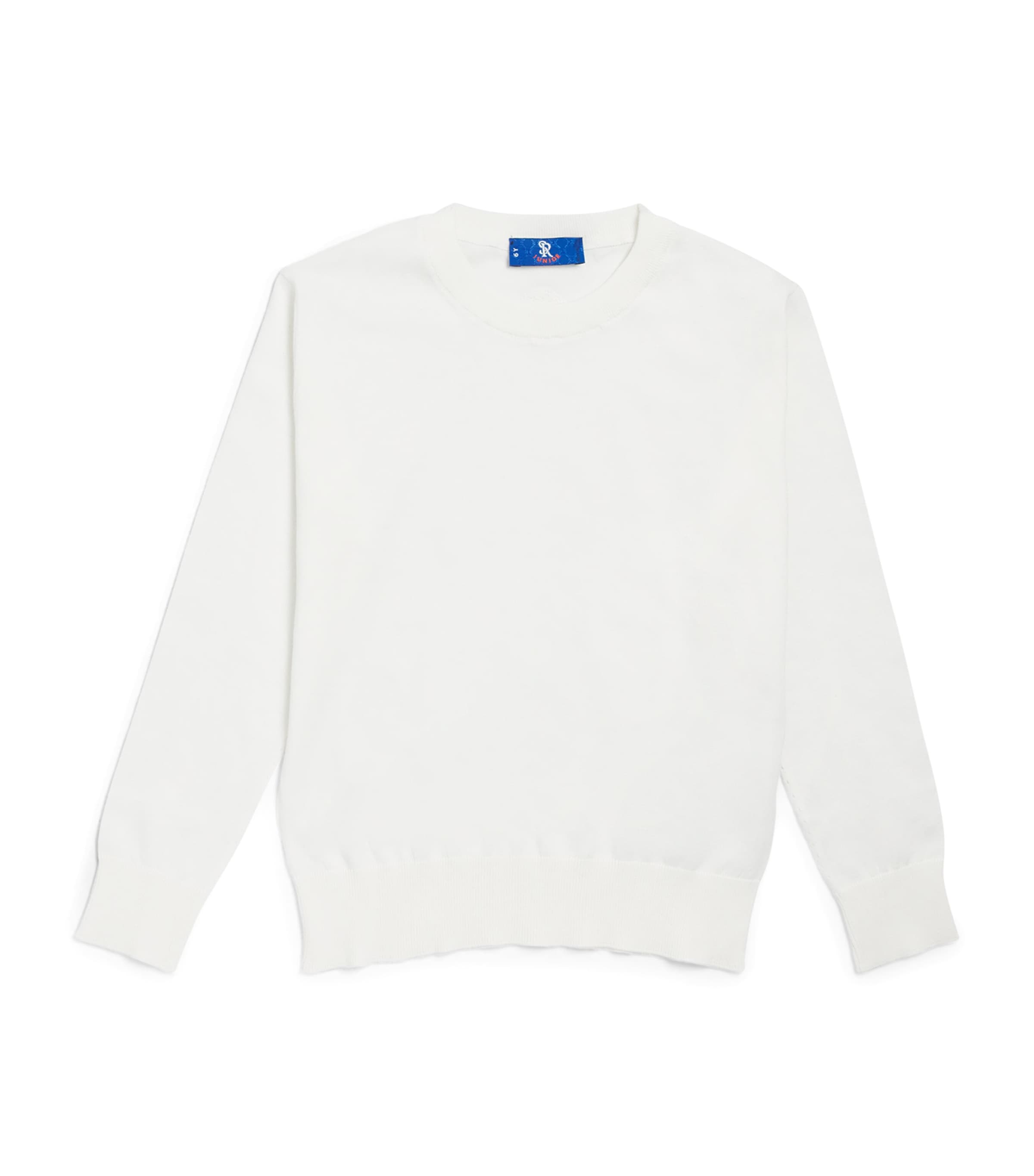 Stefano Ricci Kids Cotton Long-Sleeve T-Shirt (4-16 Years) C. White Image 1