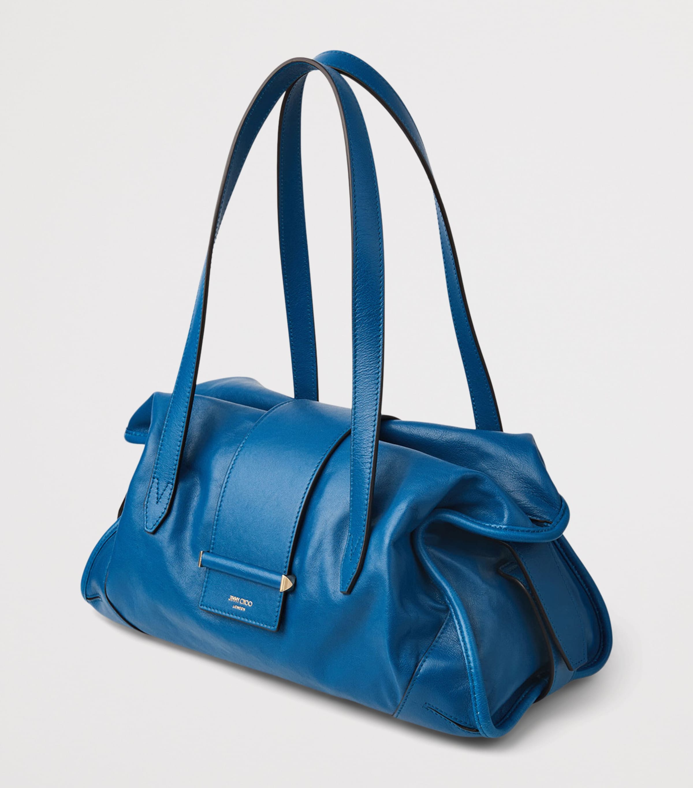 Jimmy Choo Leather Bar Holdall Bag Lagoon/shiny Gold Image 3