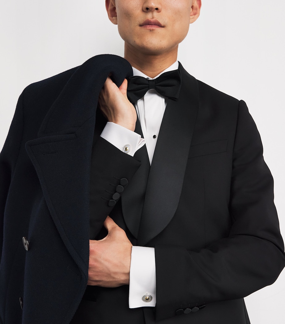 Sterling Silver and Yellow Gold Wreath Cufflinks SILVER Image 2