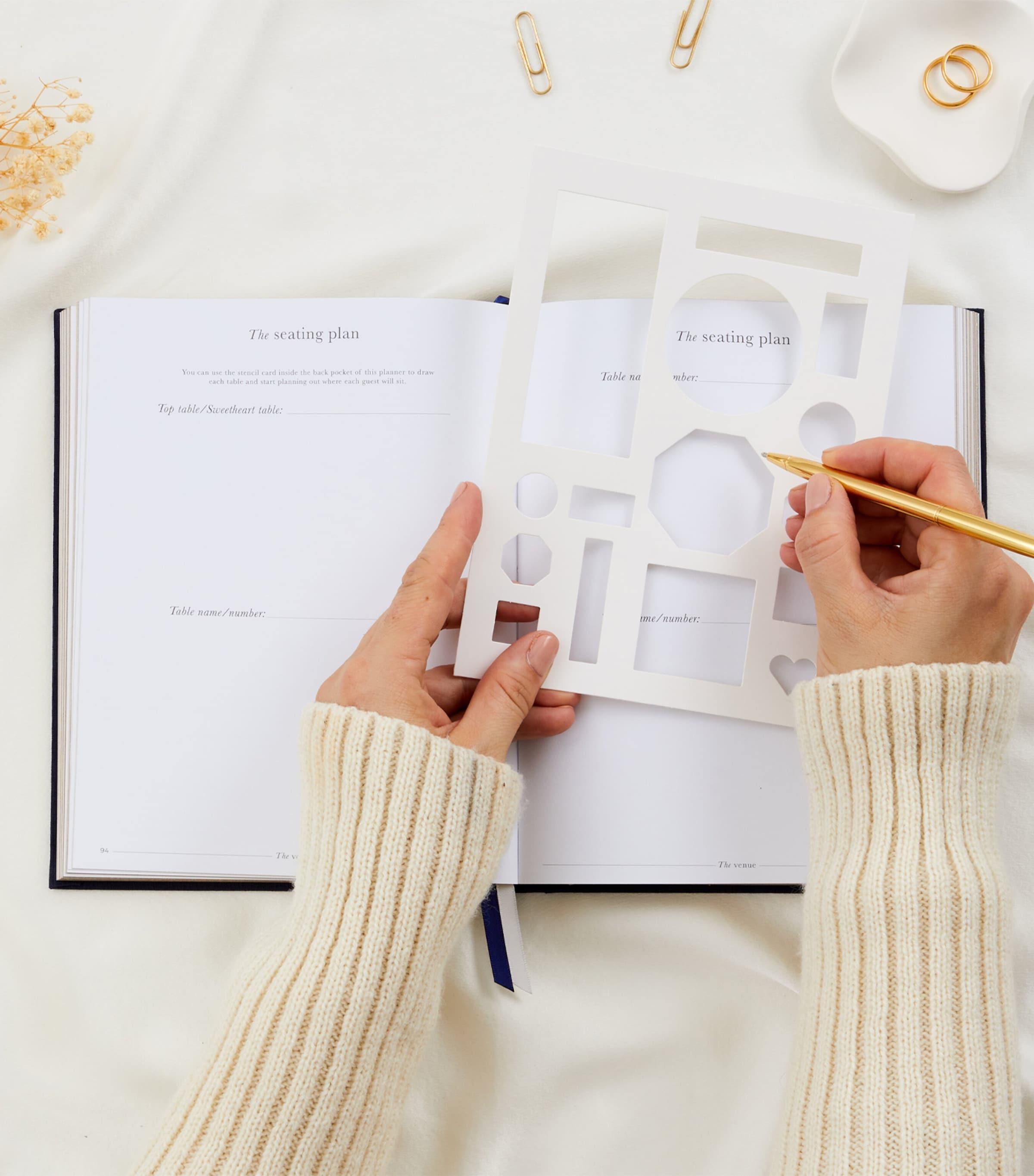 My Wedding Planner Journal NAVY, GOLD Image 11