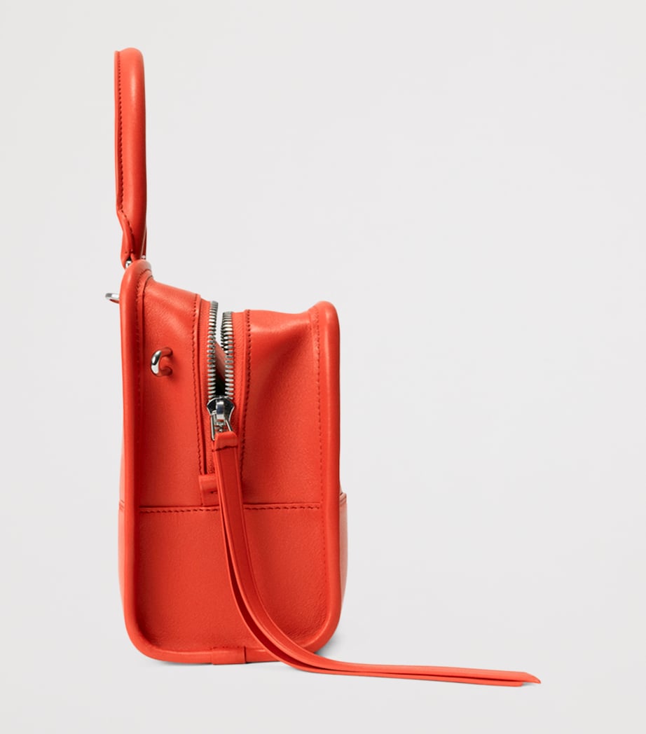 LOEWE Small Leather Amazona 180 Top-Handle Bag Sunrise Orange Image 4