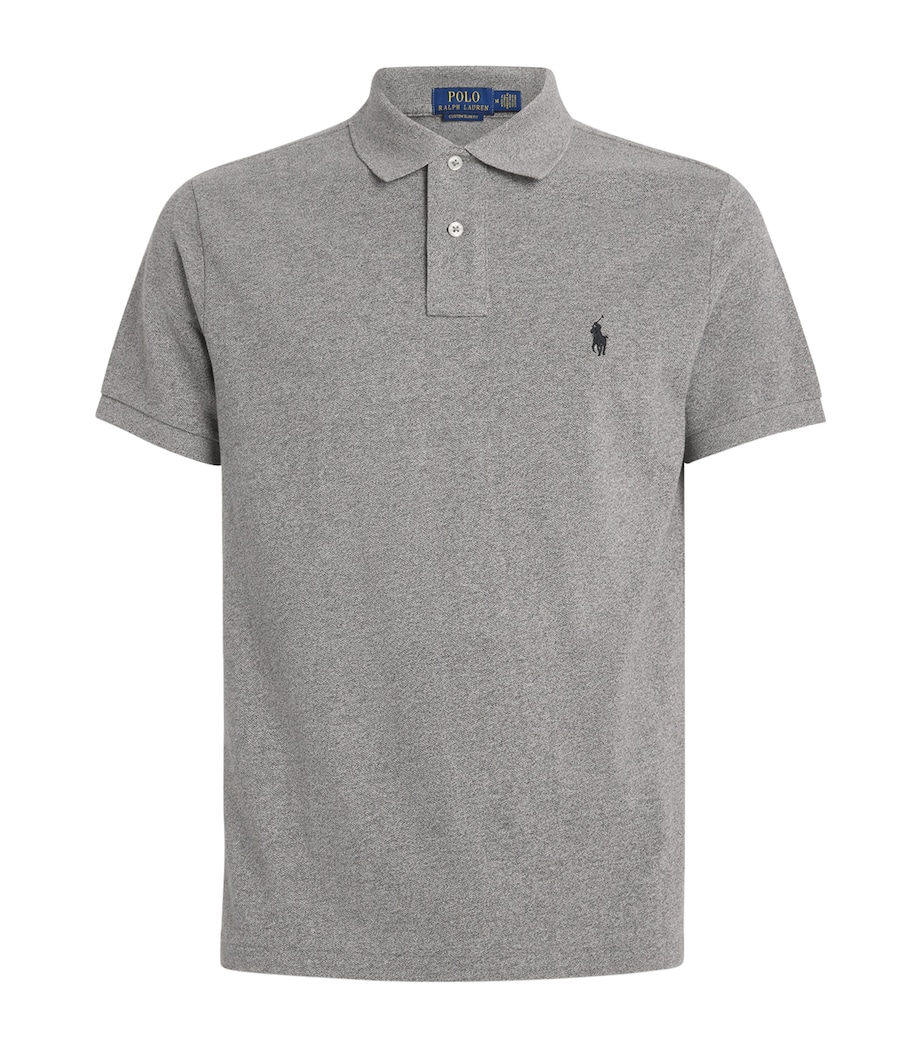 Polo Ralph Lauren Mens Cotton Polo Pony Polo Shirt Cant Heather Image 1