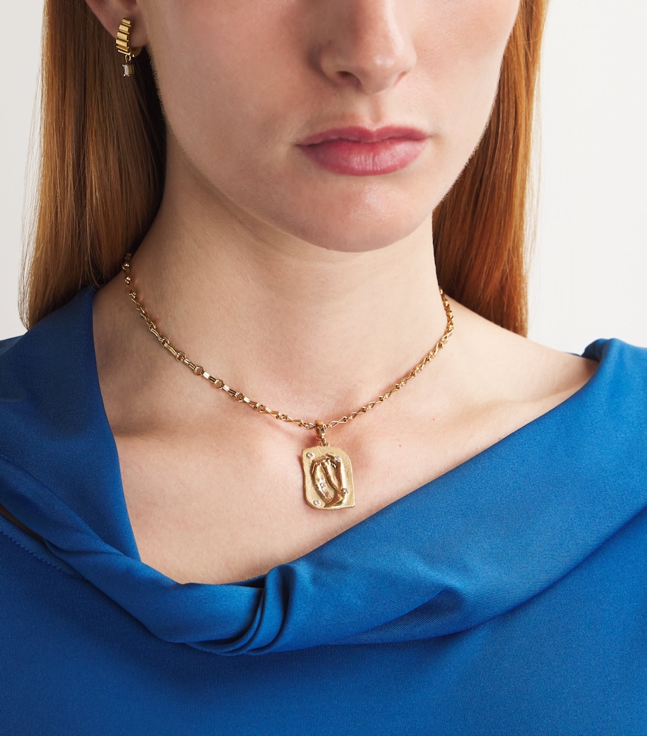 Yellow Gold and Diamond Escalier Hoop Earrings YELLOW GOLD Image 5