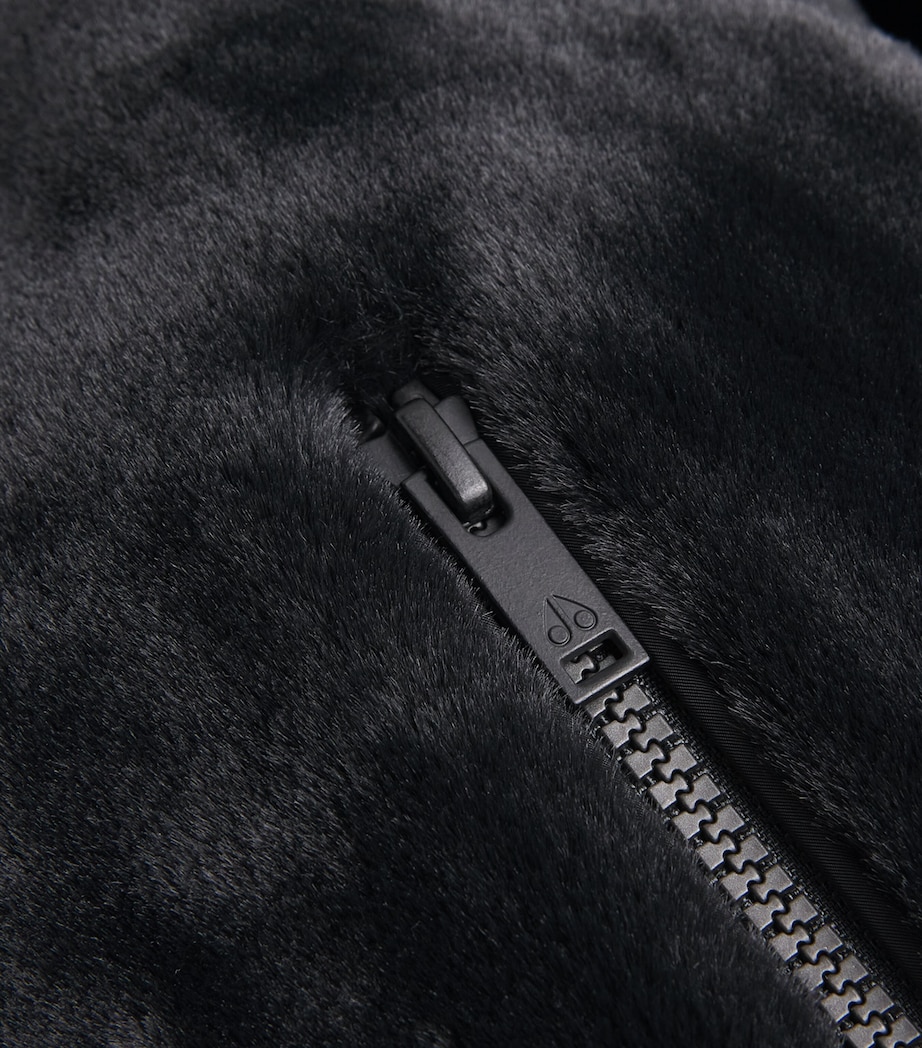 Reversible Roland Bunny Bomber Jacket BLACK - 292 Image 5