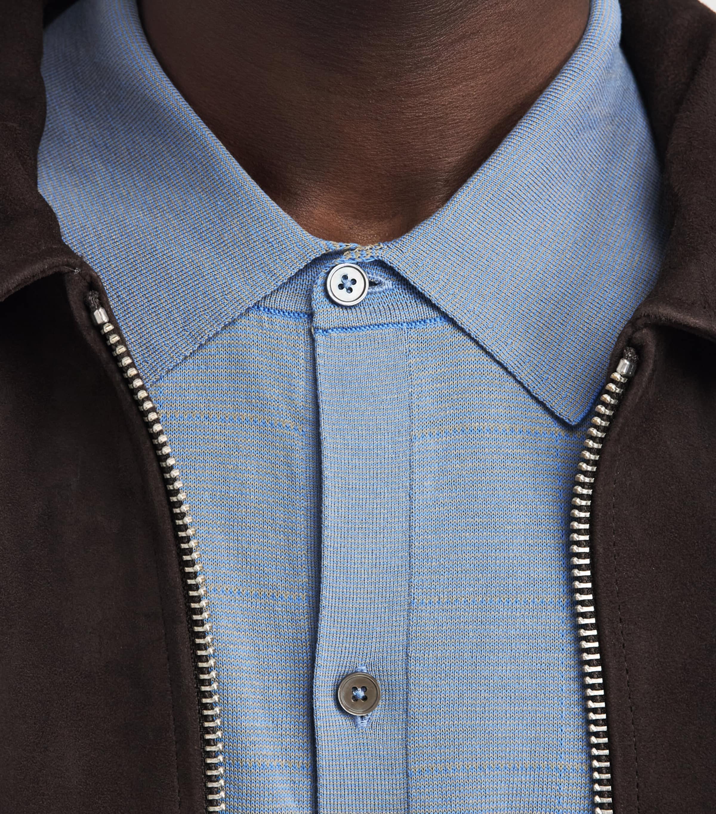 Paul Smith Mens Cotton Knitted Check Shirt Image 3
