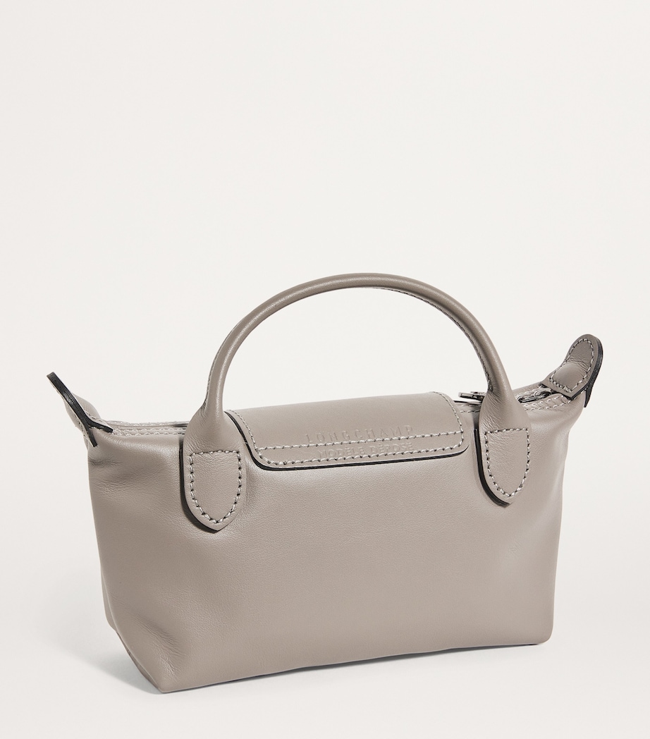 Extra-Small Leather Le Pliage Xtra Pouch P55 TURTLEDOVE Image 3