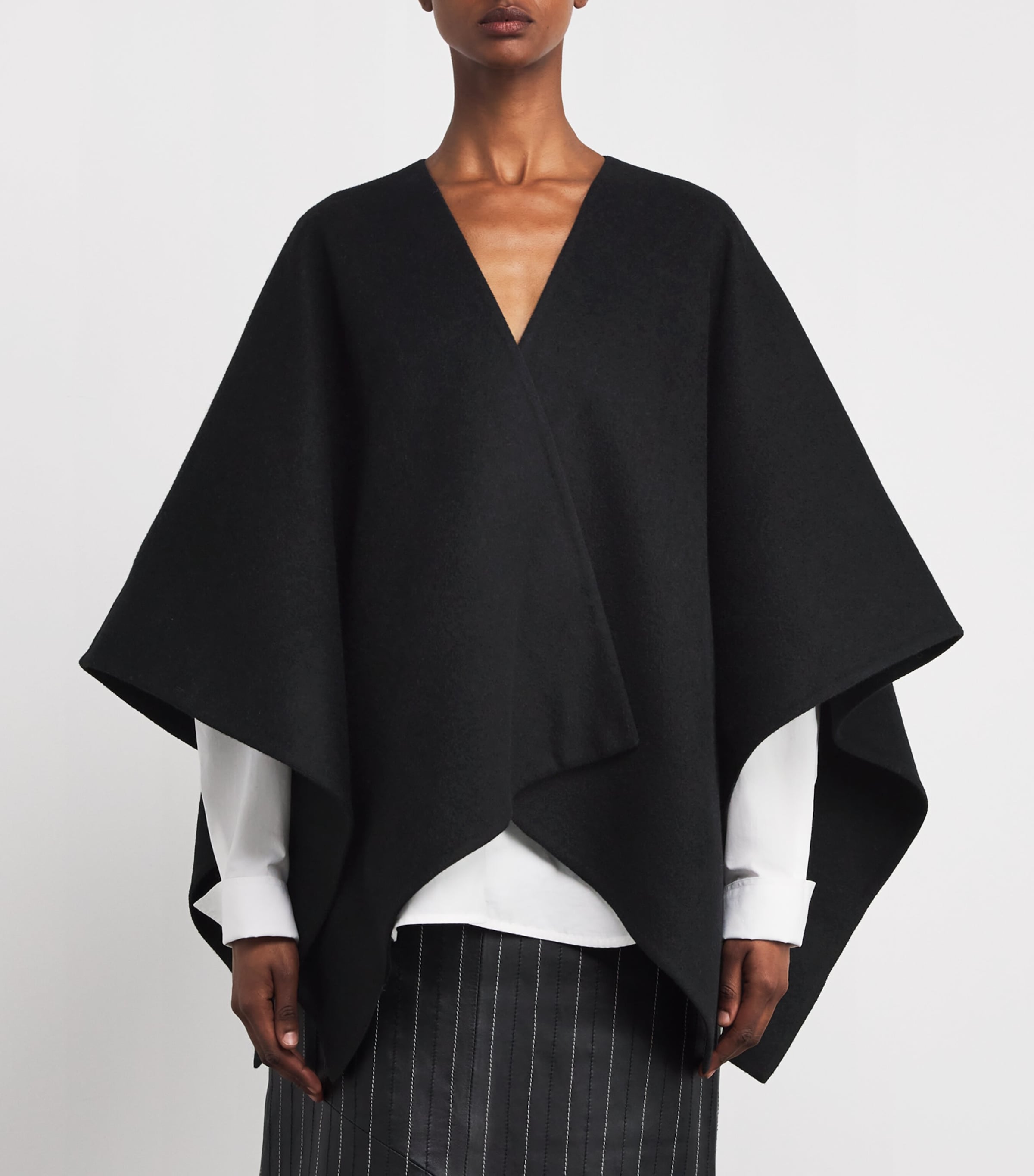 Cashmere Scarf BLACK Image 3