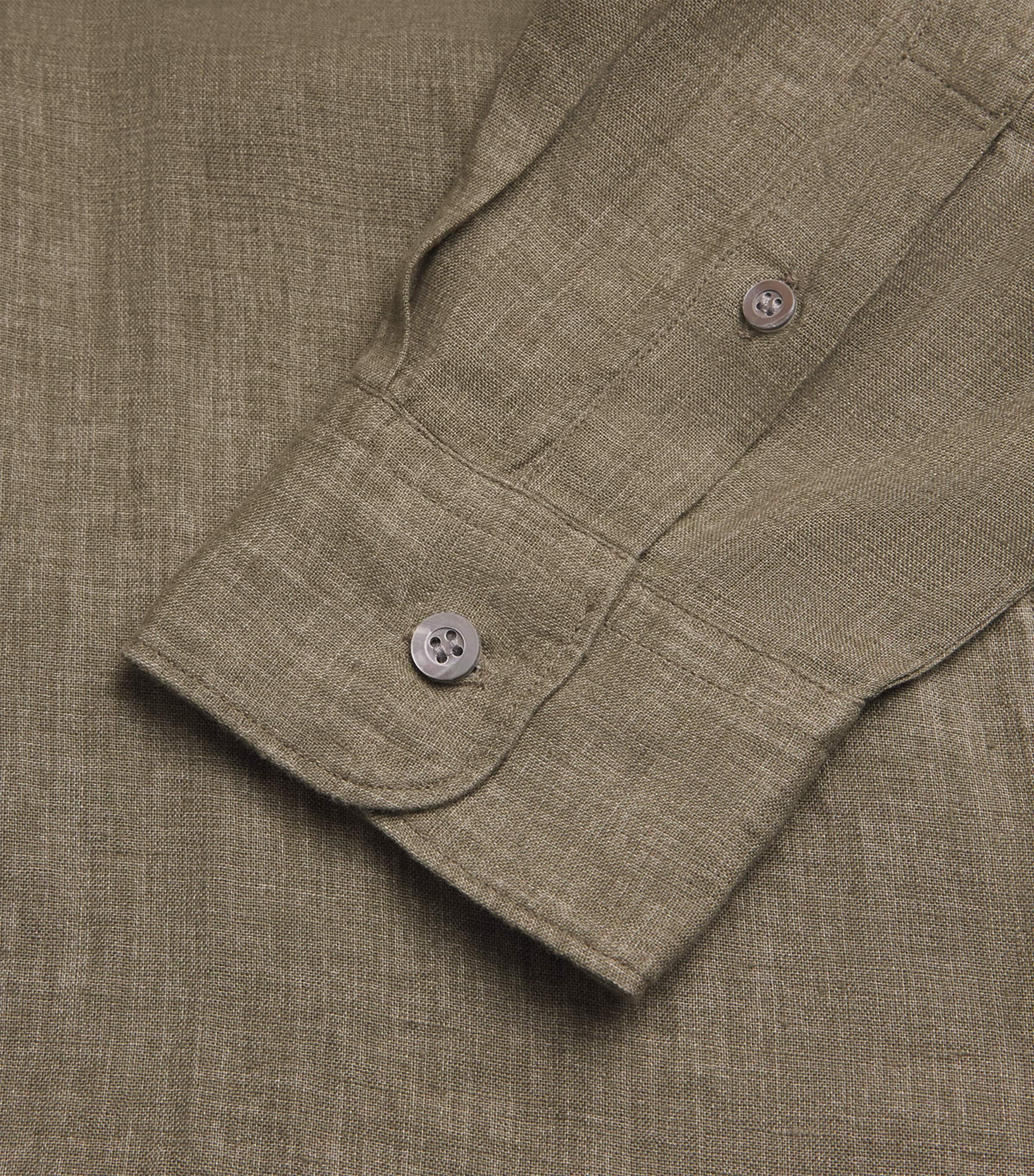 Linen Shirt GNIJ-DUSK GREEN Image 5