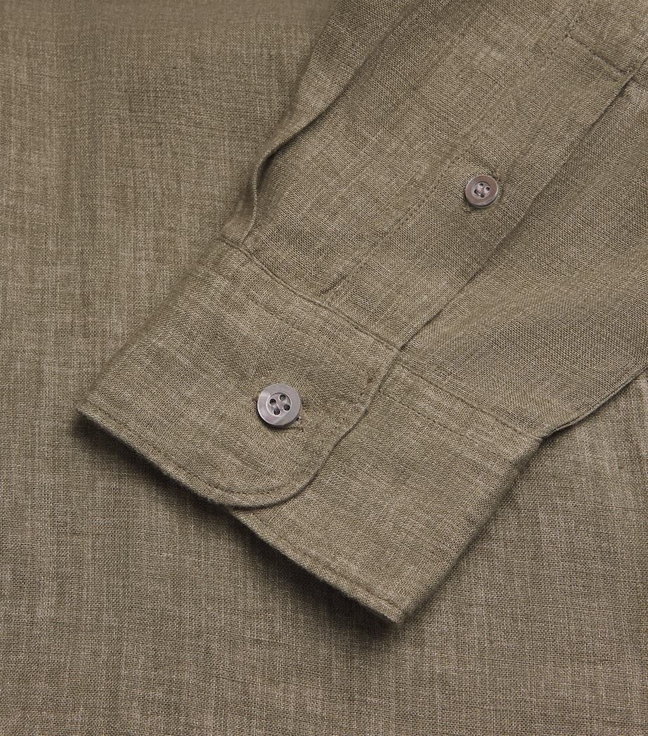 Linen Shirt GNIJ-DUSK GREEN Image 5