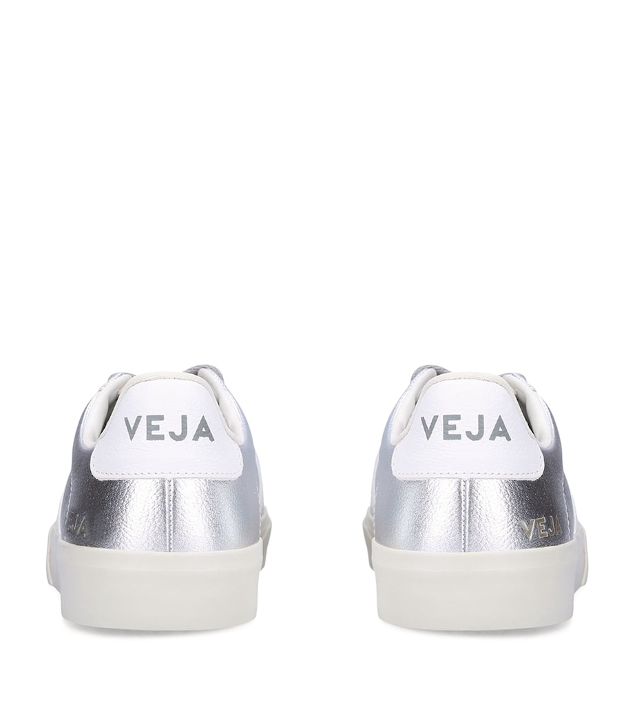 Leather Campo Sneakers SILVER Image 4