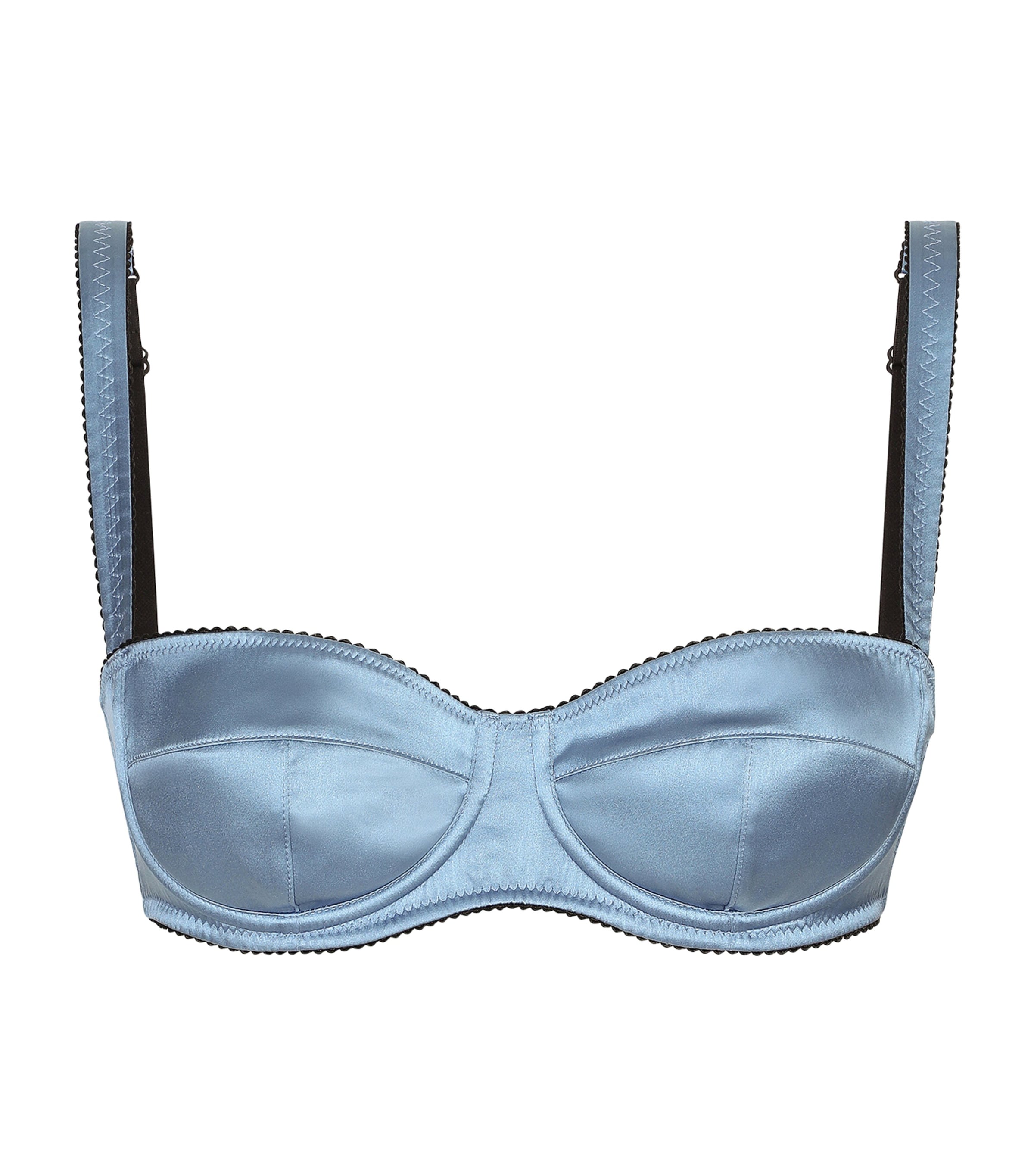 Dolce & Gabbana Satin Trim Balconette Bra