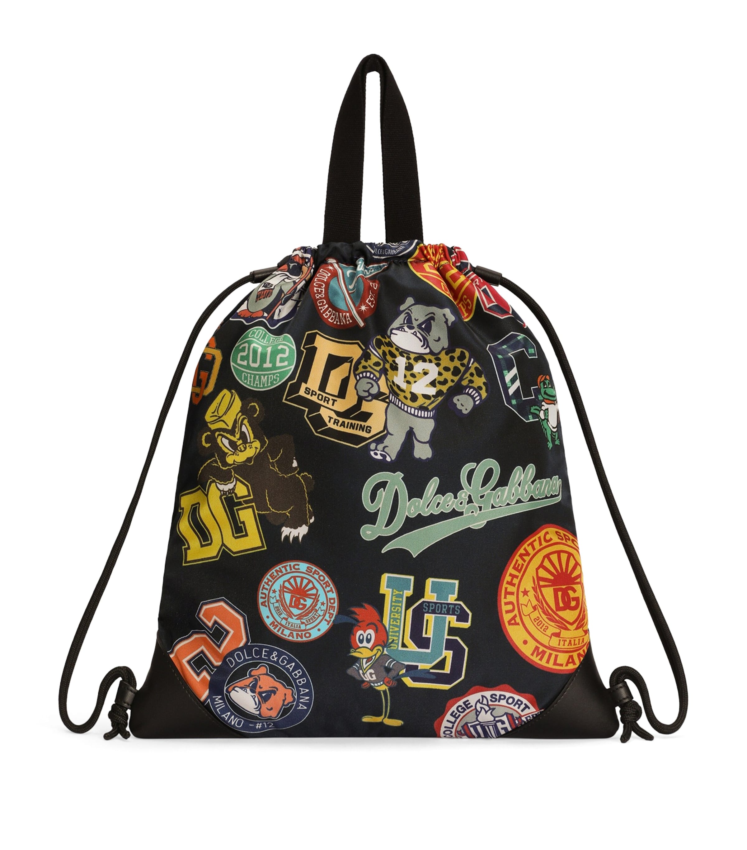 Dolce&Gabbana Kids Logo Printed Drawstring Backpack Fdo. Image 1