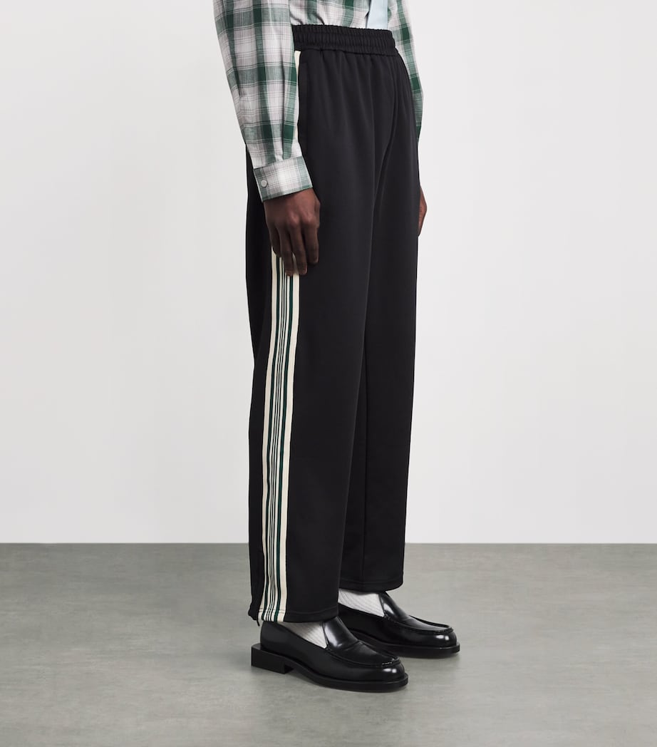 Stretch-Jersey Side-Stripe Sweatpants JET BLACK Image 3