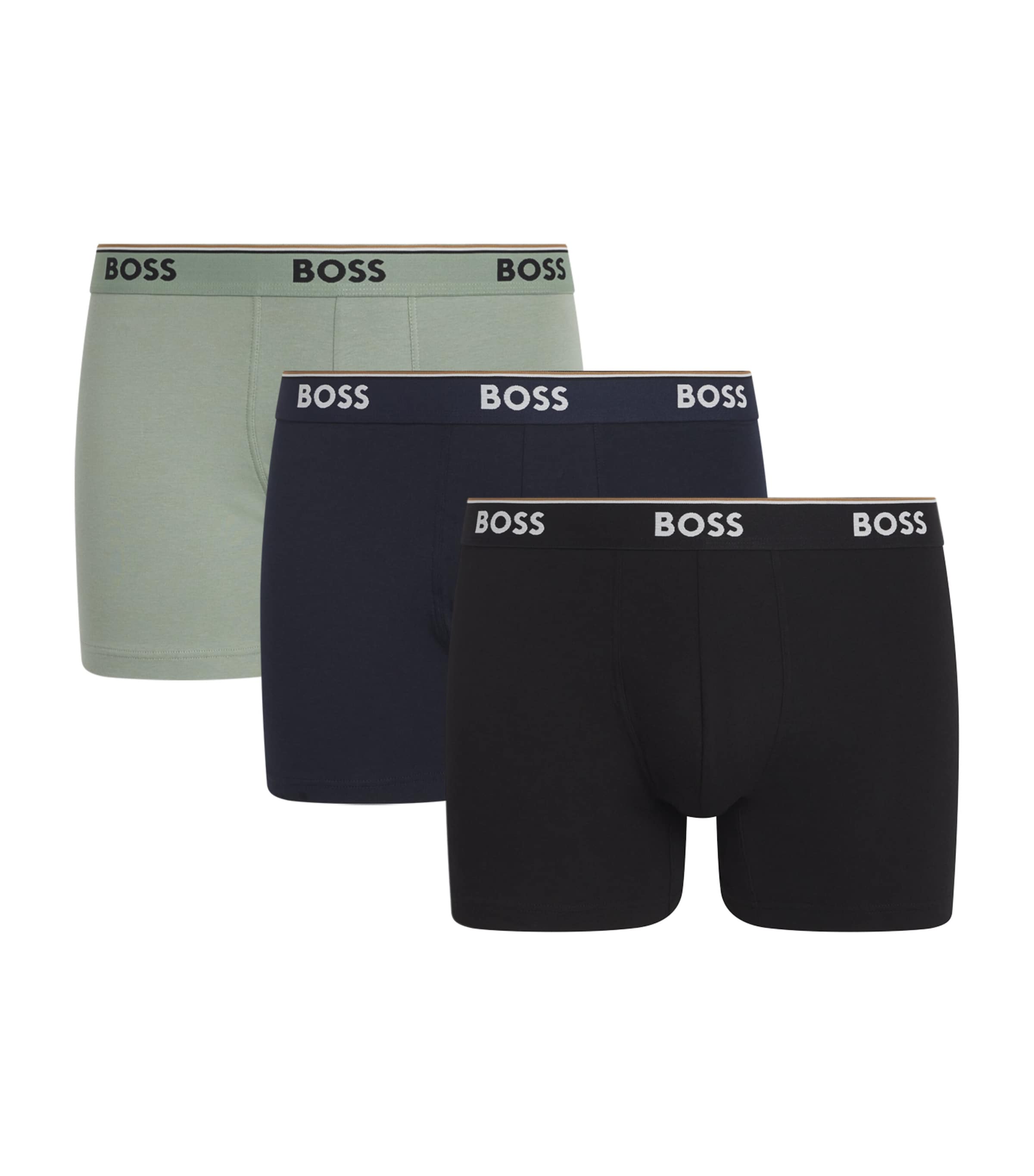 HUGO BOSS STRETCH-COTTON POWER BOXER BRIEFS 