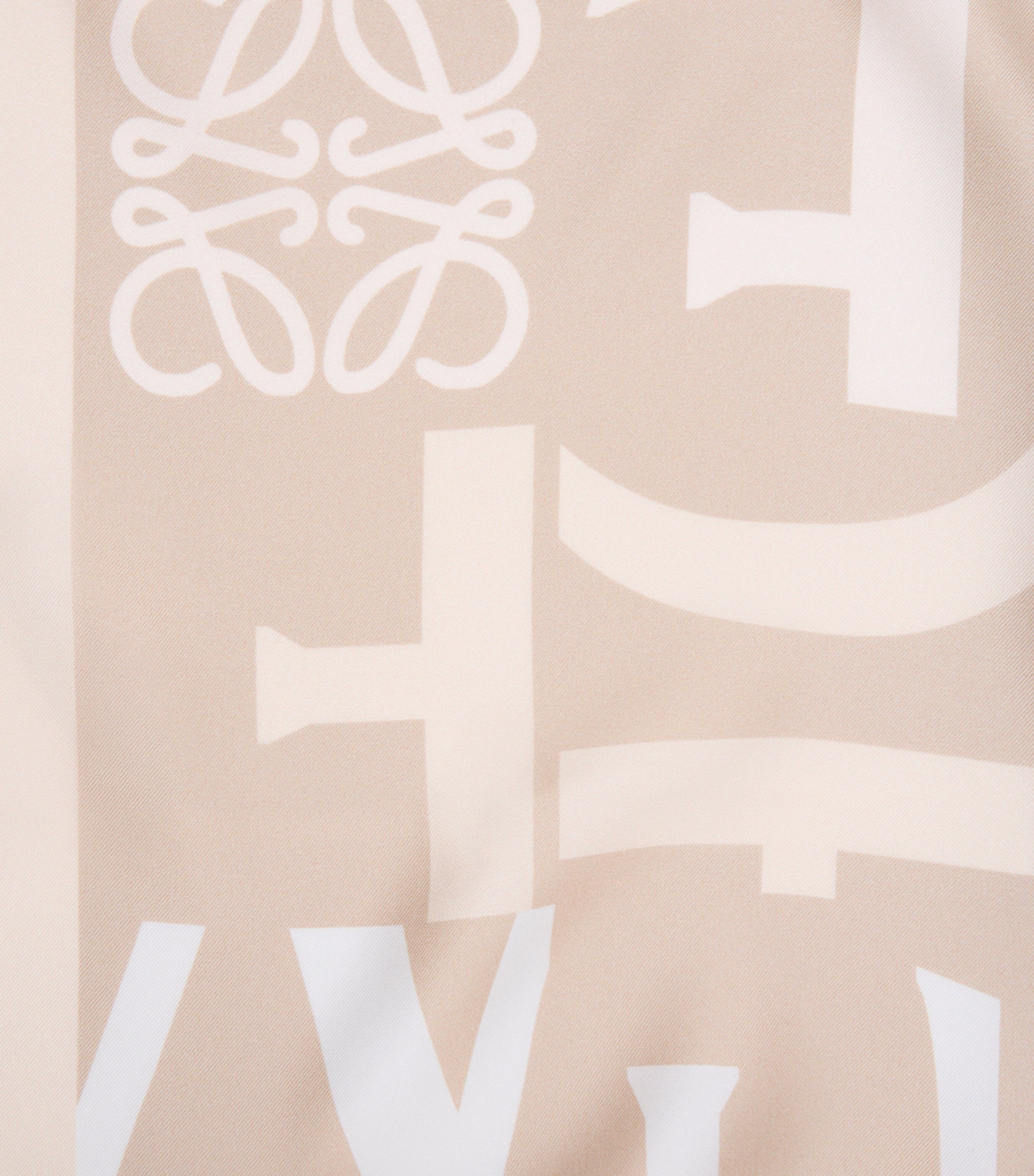 Silk Twill Scarf LIGHT BEIGE/BEIGE Image 3