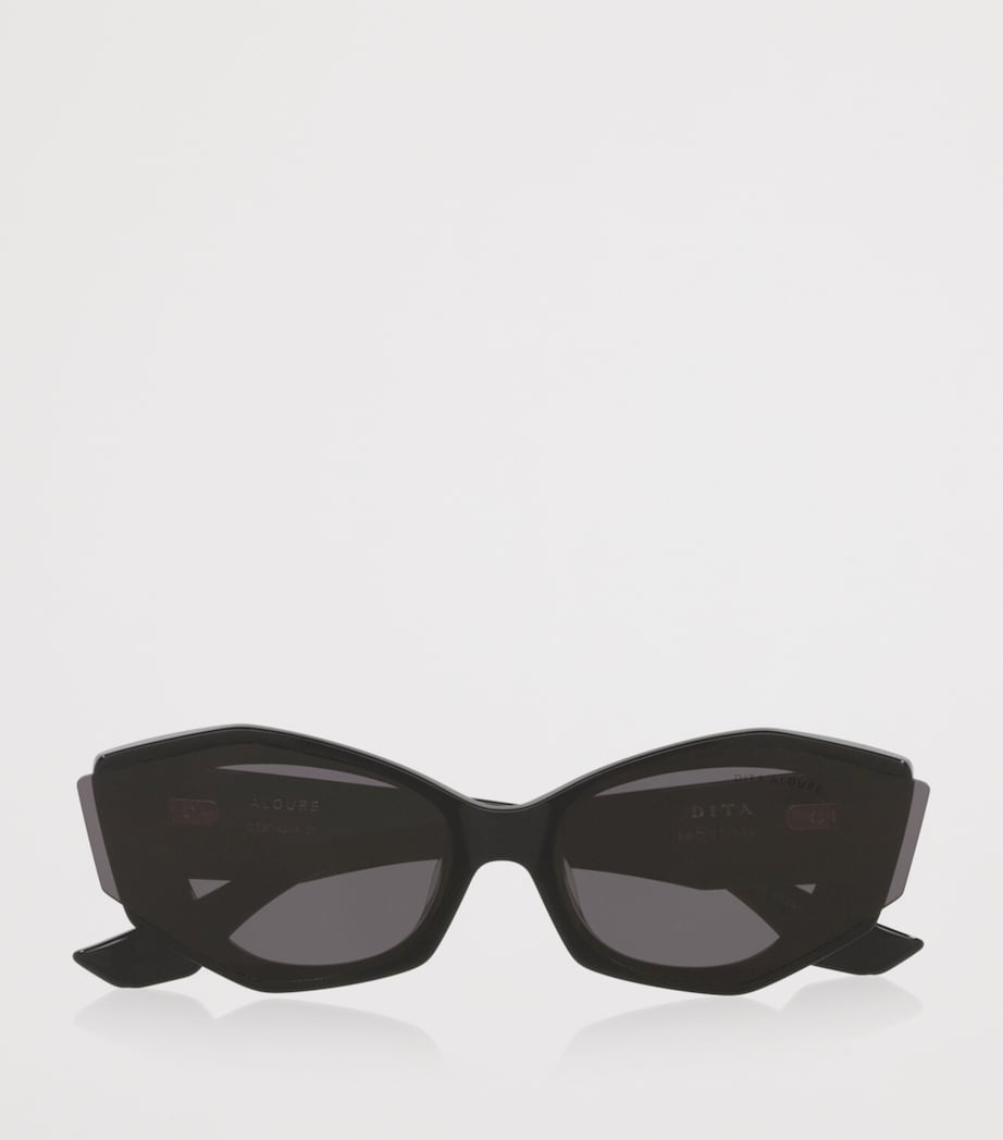 DITA Aloure Angular Cat Eye Sunglasses Black Image 5