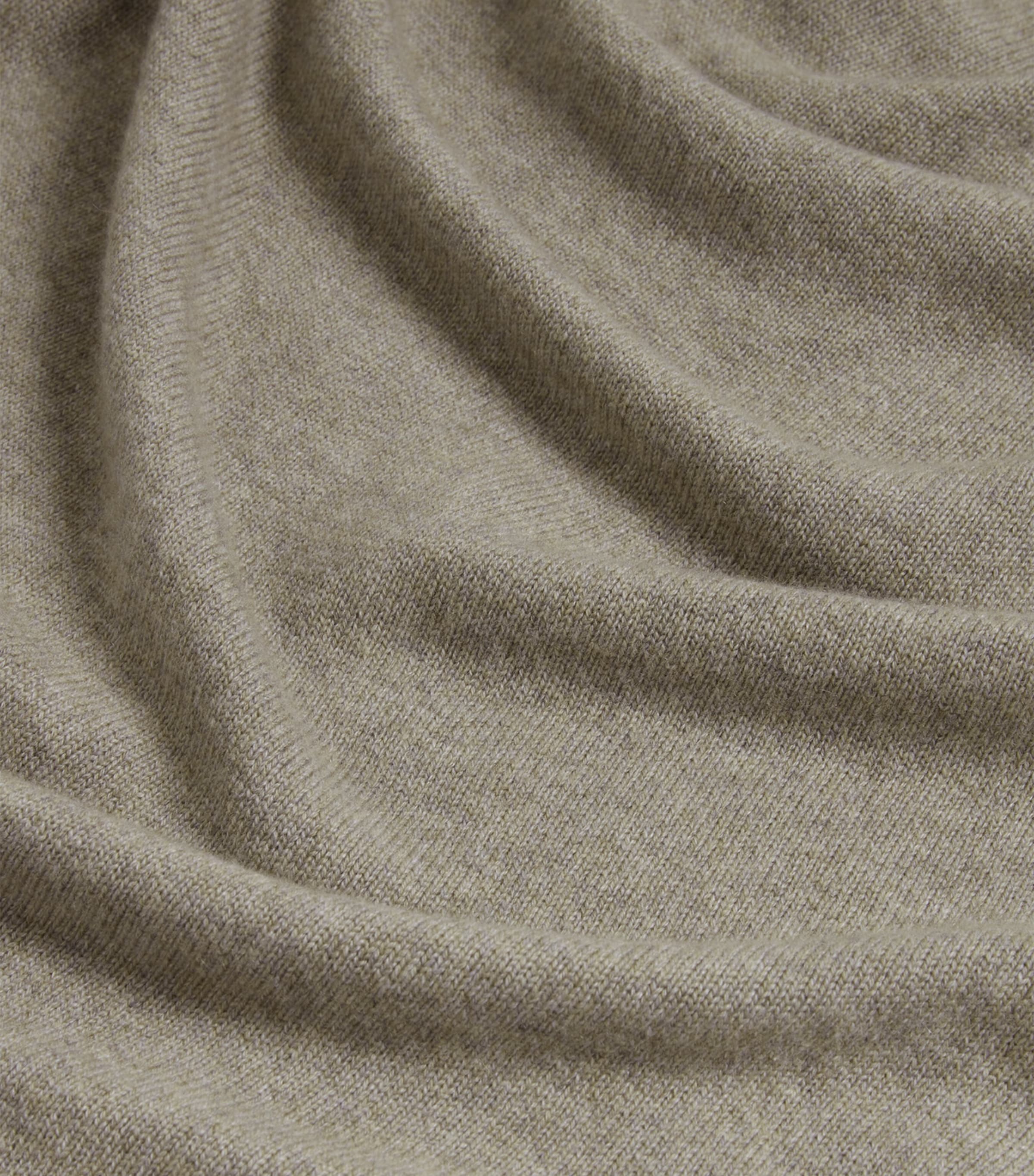 Cashmere Heritage V-Neck Sweater 087ARGYLL FOG Image 5