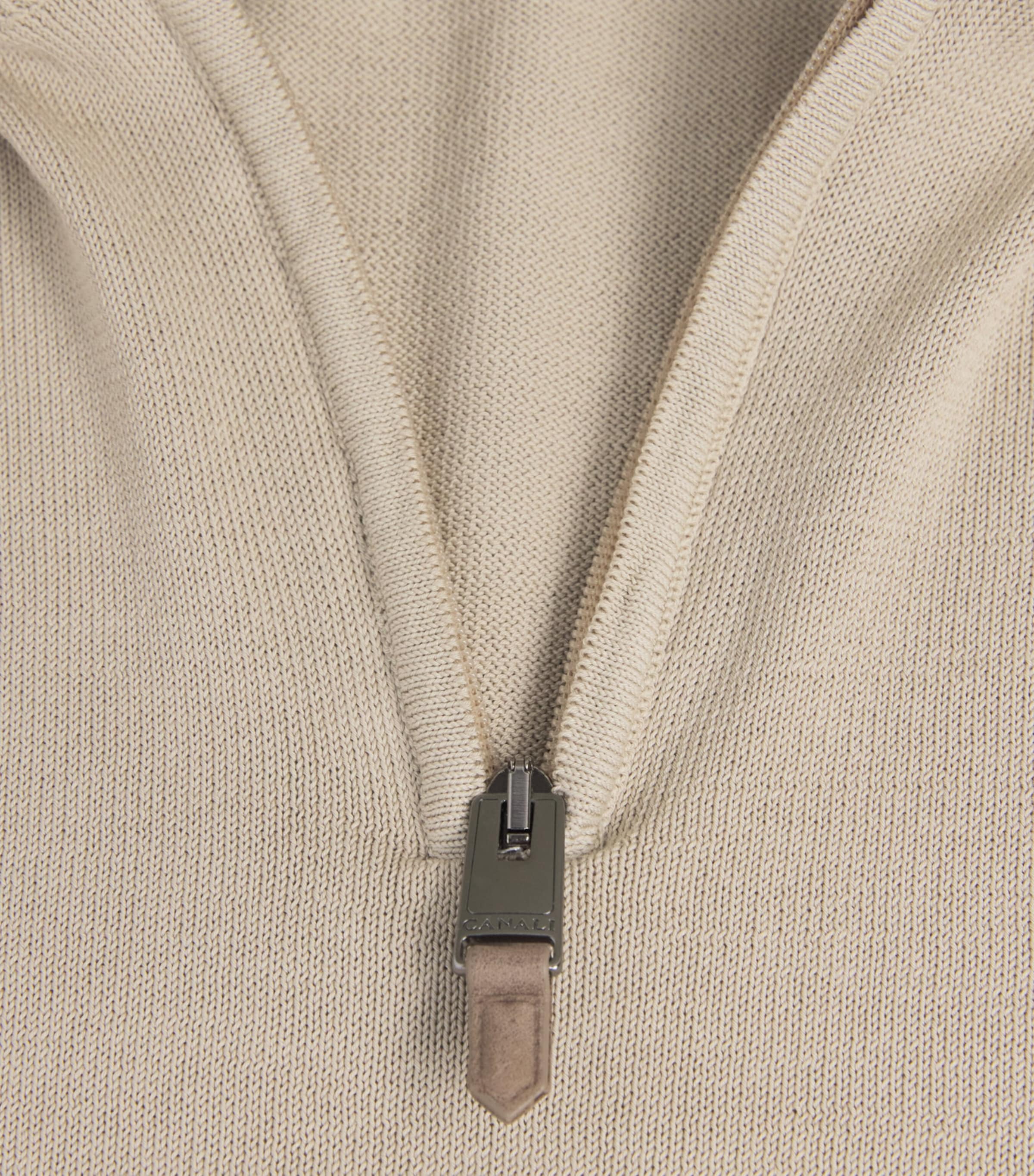 Cotton Half-Zip Sweater 705 Image 5
