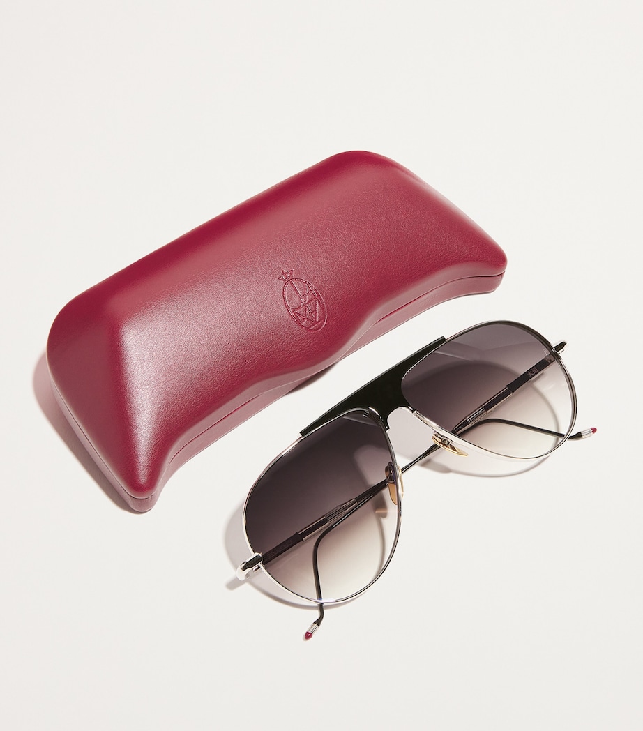 Daido Aviator Sunglasses SILVER Image 4