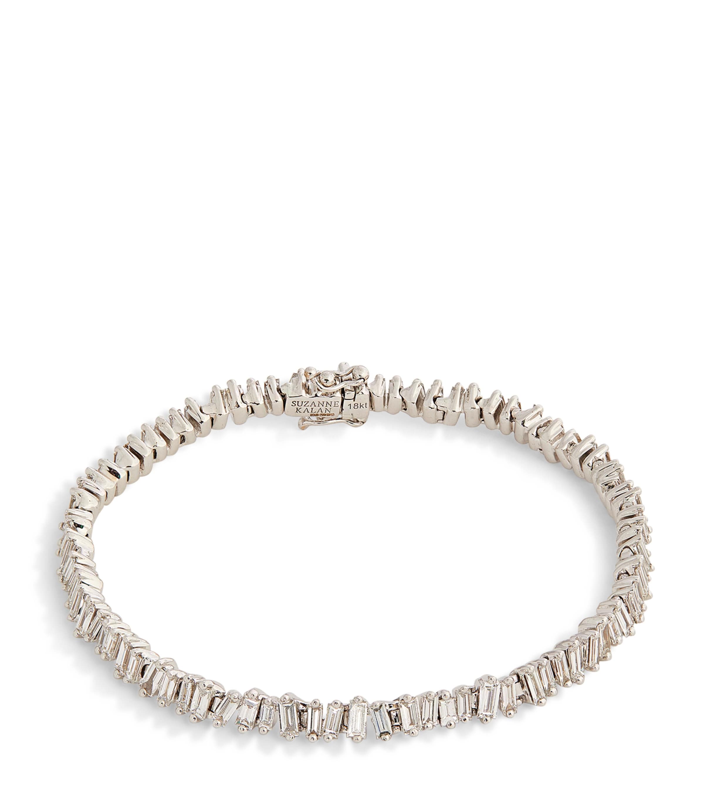 Suzanne Kalan White Gold and Diamond Mini Classic Tennis Bracelet Wg/wd Image 2