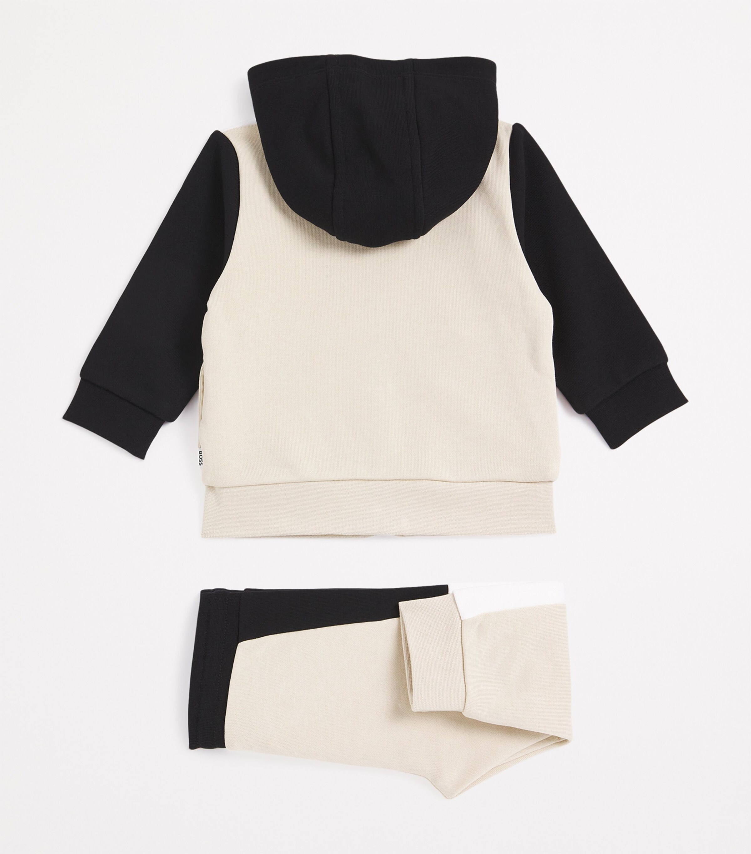 BOSS Kidswear Hoodie and Sweatpants Set (3-18 Months) Sand Image 2