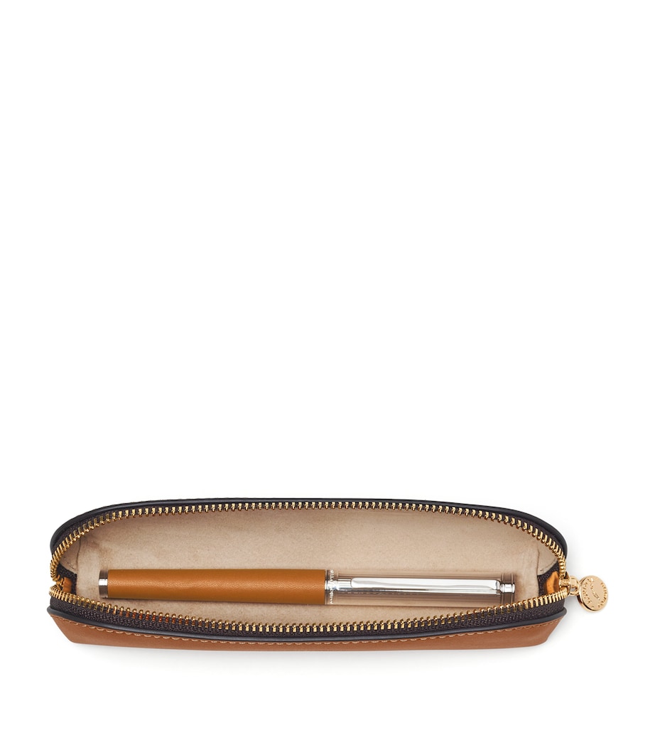 Leather Pen Case TAN Image 2