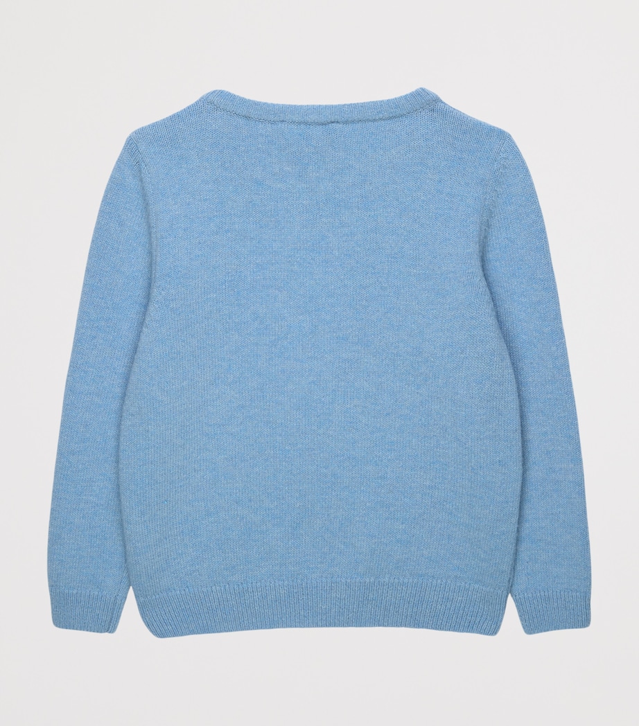 Trotters Wool-Blend Electric Guitar Sweater (6-11 Years) Blue Image 2