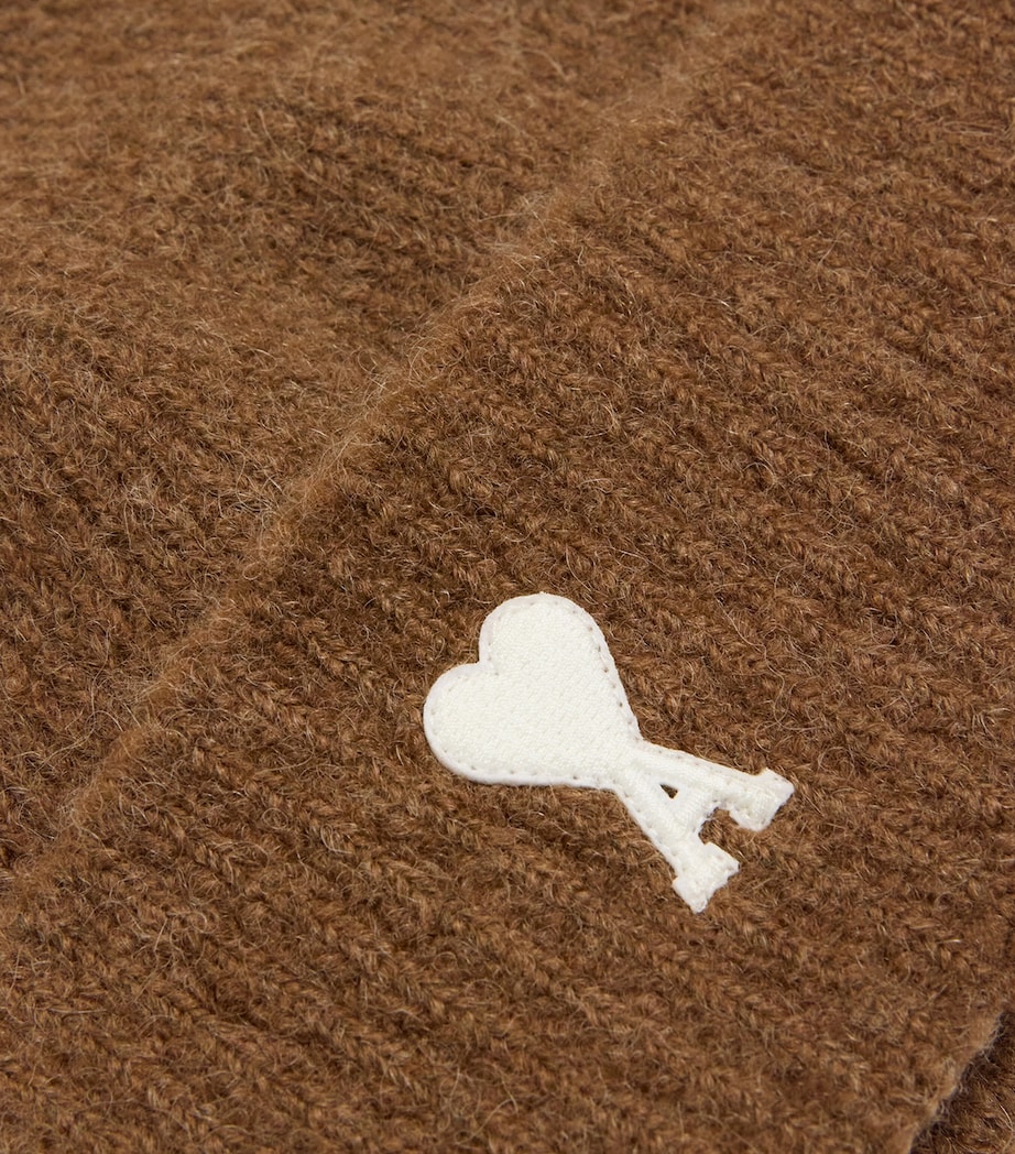 Alpaca-Blend Logo Beanie 217 - NOISETTE/ECRU Image 3