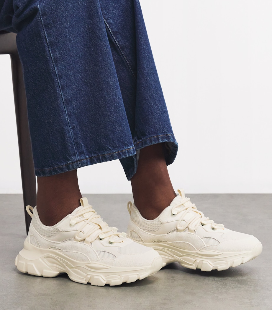 Leather Low-Top Sneakers IVORY Image 2