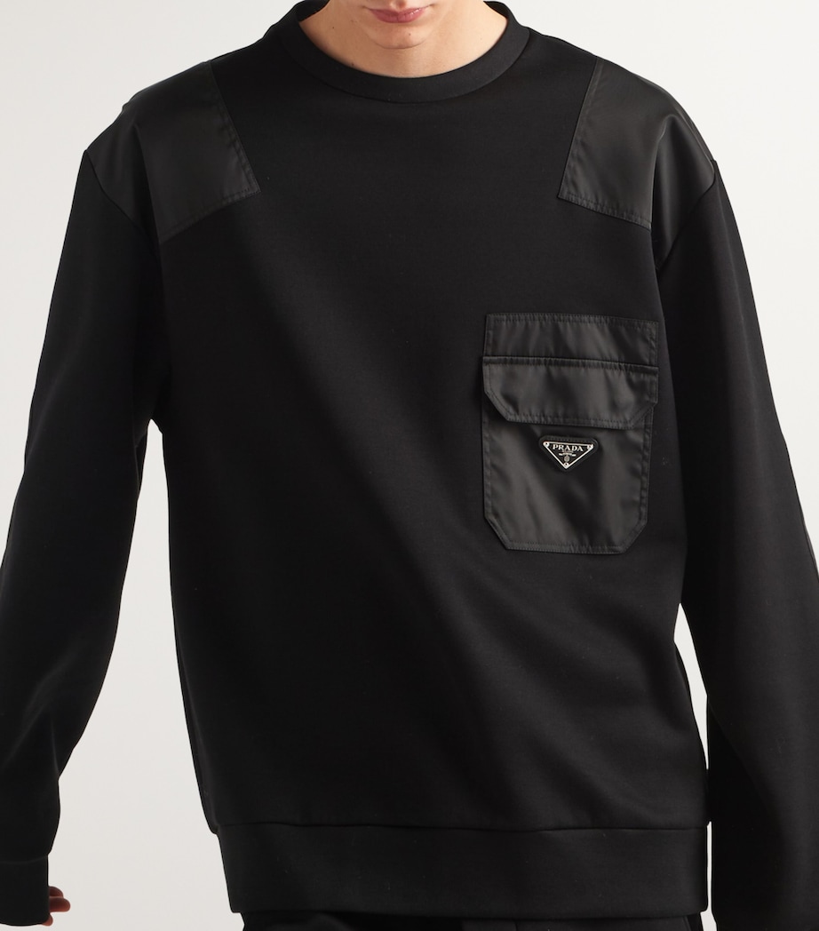 Cotton and Re-Nylon Sweatshirt F0806 Image 3