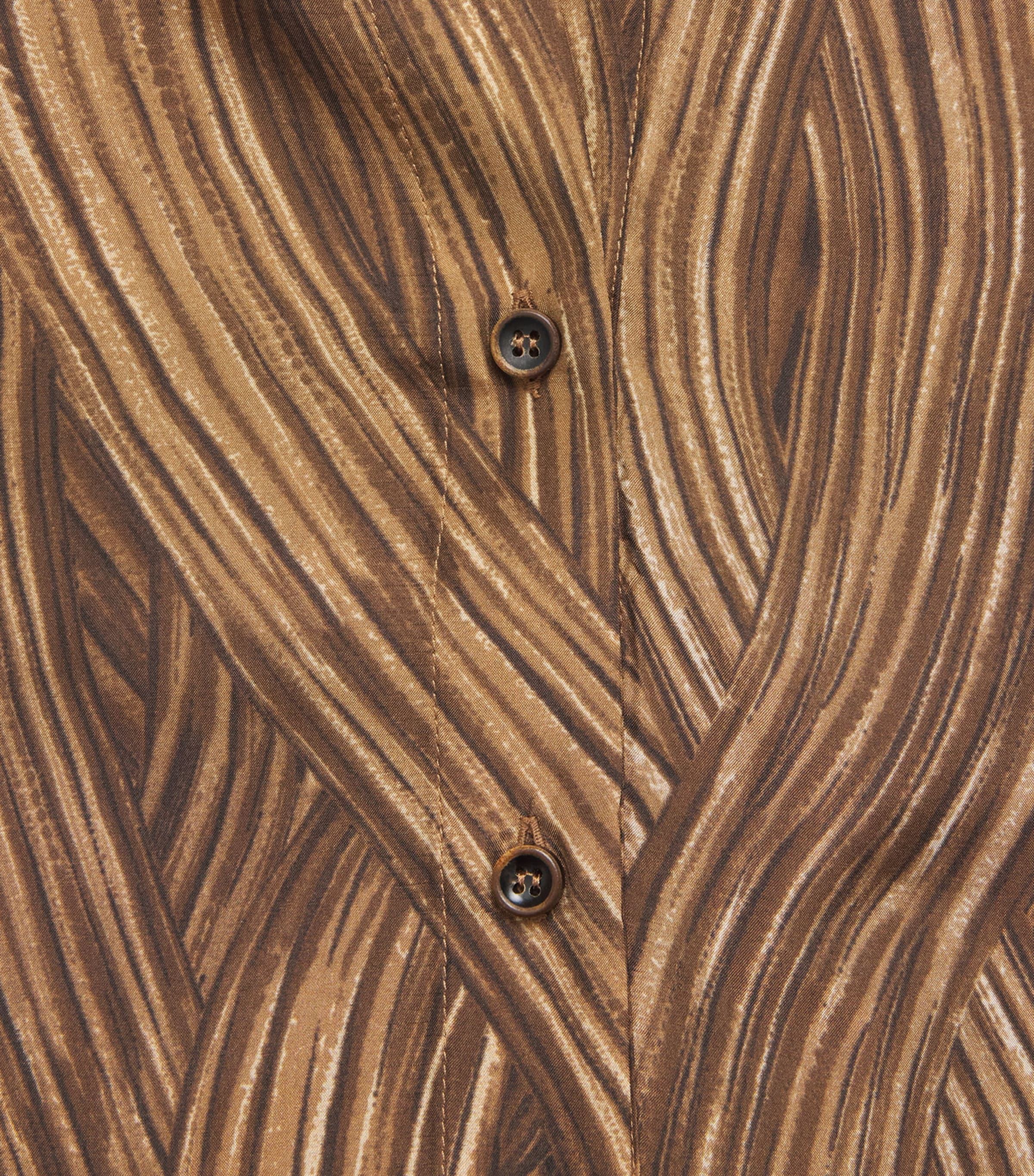 Silk Grass Waves Shirt CML378 CAMEL Image 5