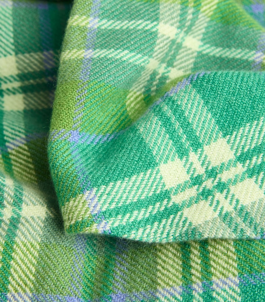 Cashmere Plaid Shirt LAPIS LAZULI Image 5