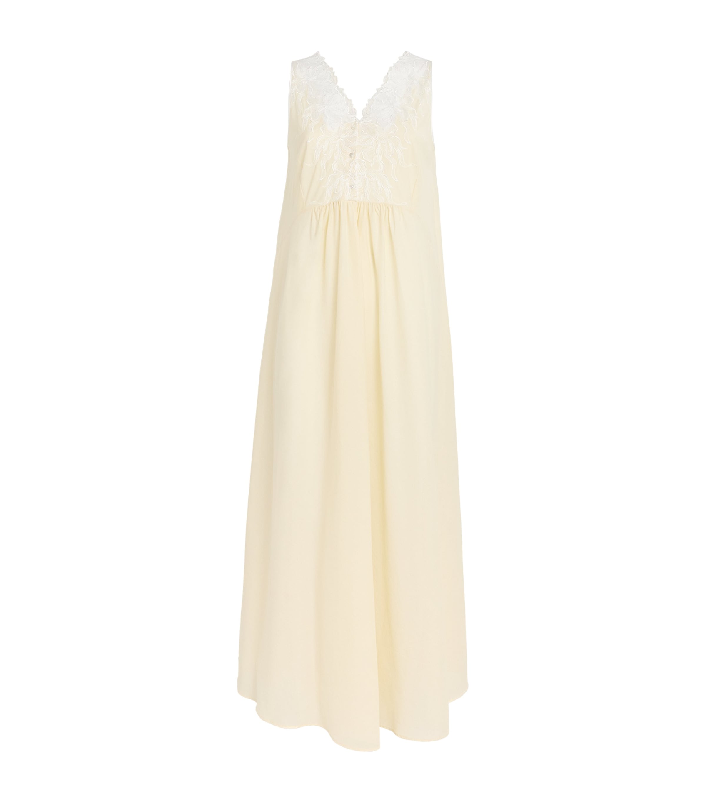Bocan Cotton Clariss Nightdress In White