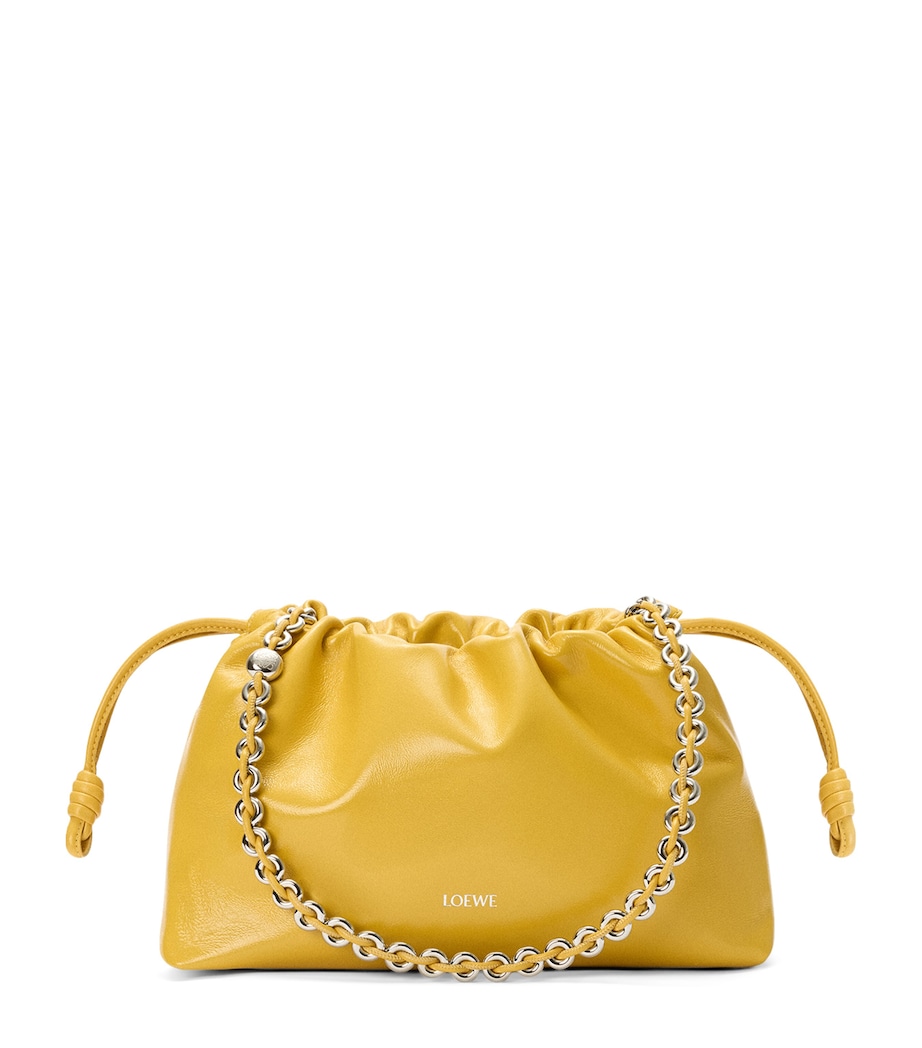 Medium Leather Flamenco Shoulder Bag YELLOW Image 1