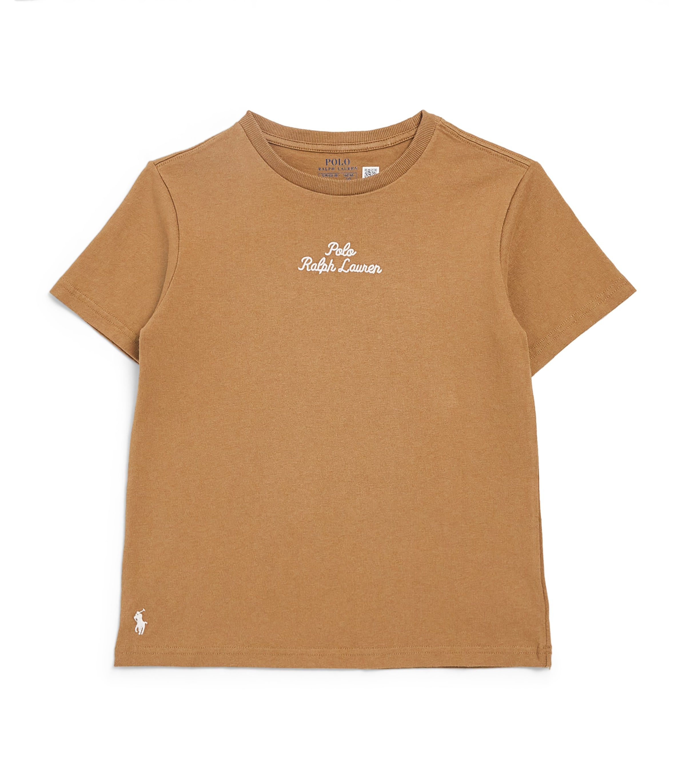 Shop Ralph Lauren Cotton Logo T-shirt In Brown