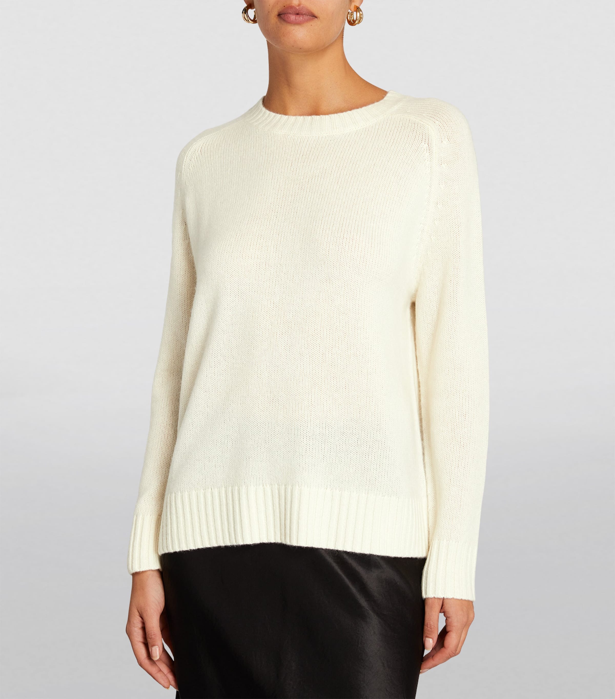 Open Cashmere Sweater IVORY Image 3