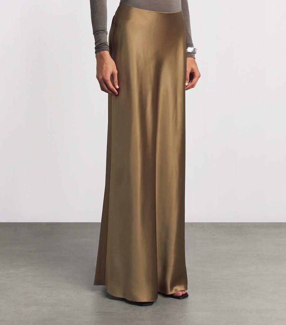 Simkhai Womens Nella Maxi Skirt Ochre Image 4