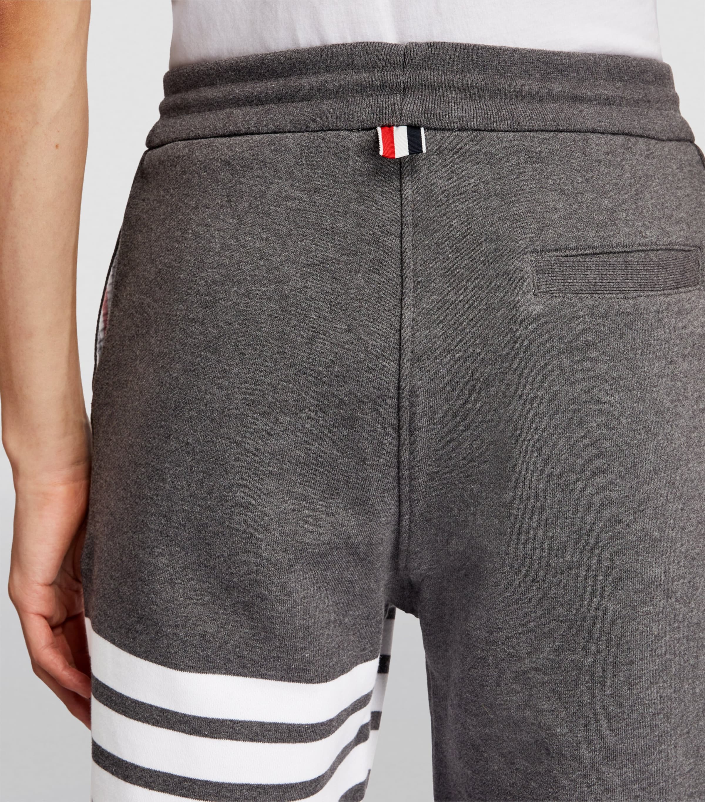 Four-Stripe Shorts DARK GREY Image 6