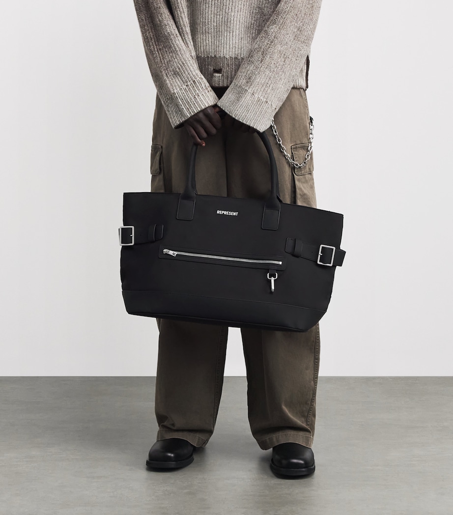 Nylon Tote Bag BLACK Image 5