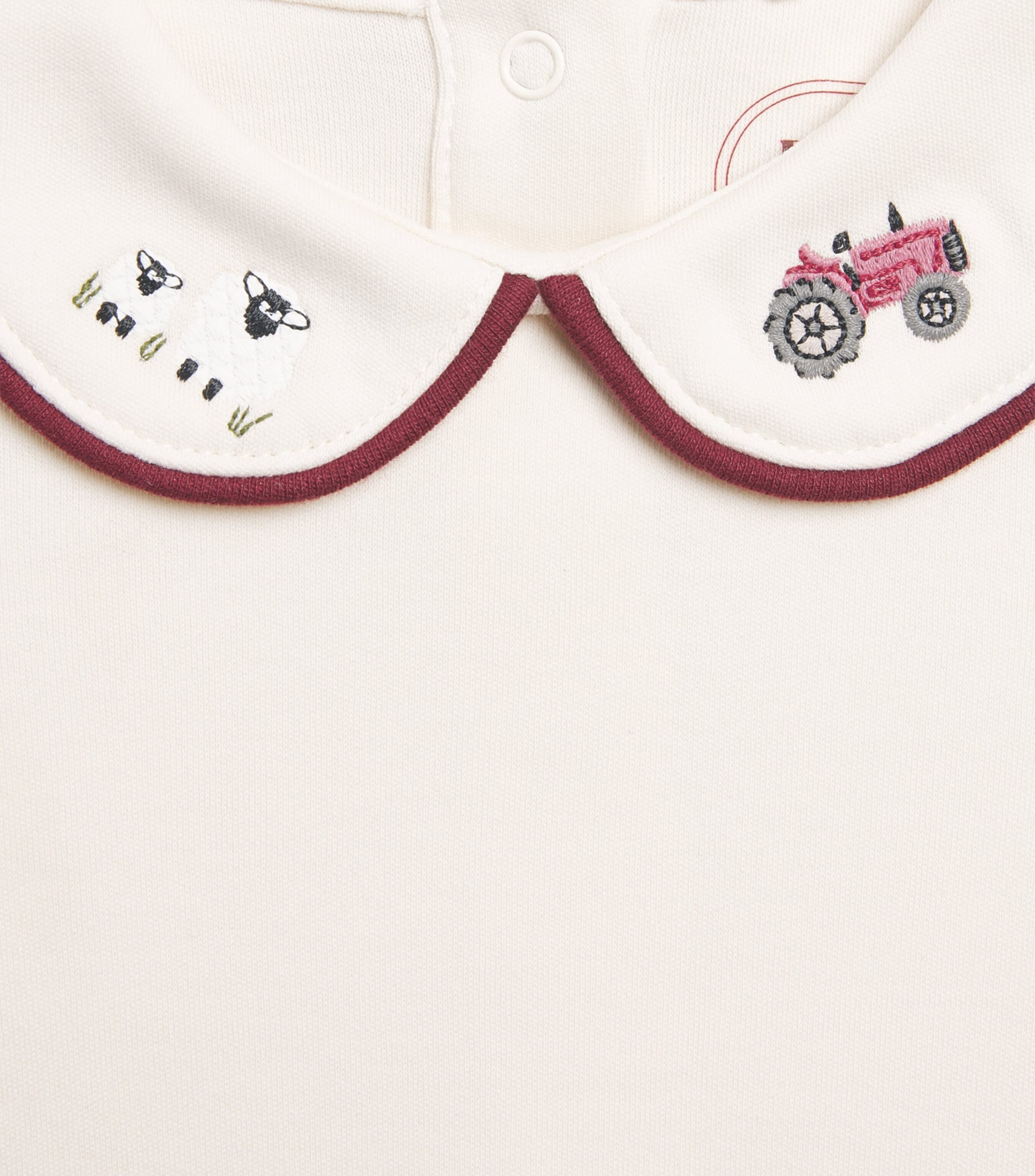 Eleanor Charles Embroidered On The Farm Bodysuit (0-18 Months) Fm Image 2
