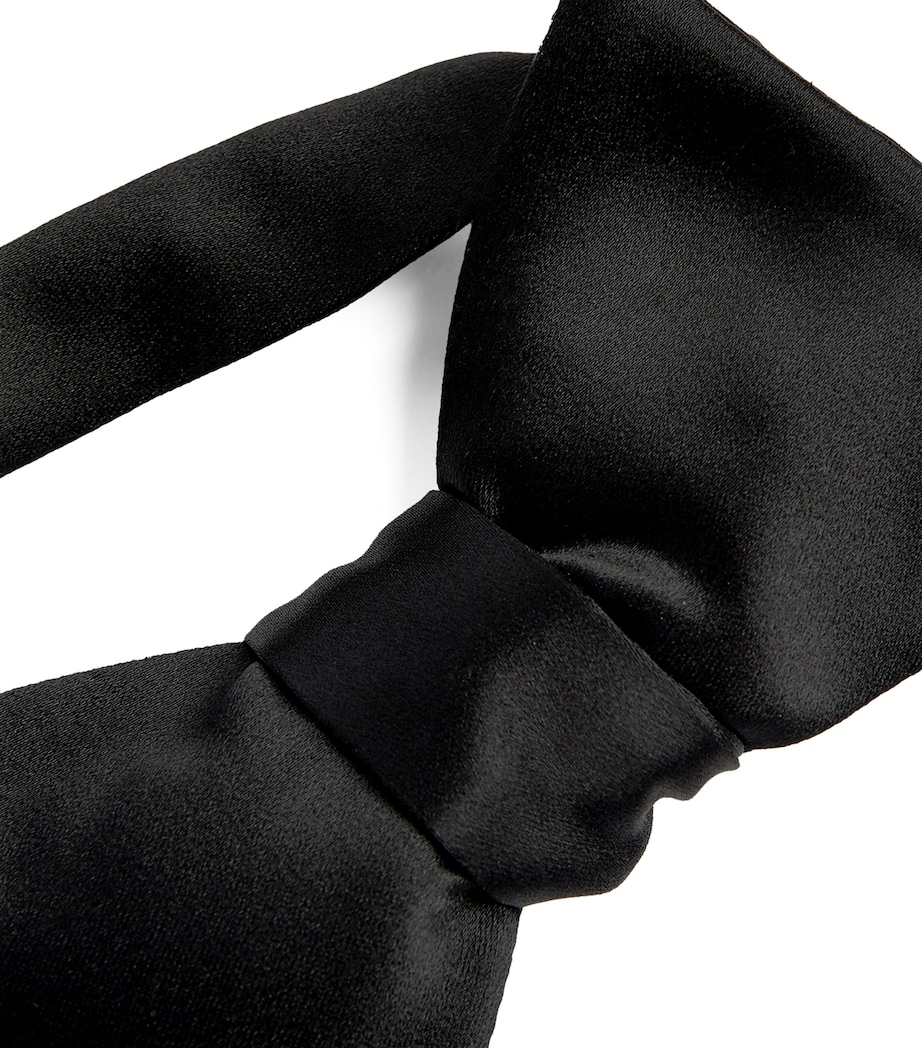 Eton Silk Bow Tie Black Image 4