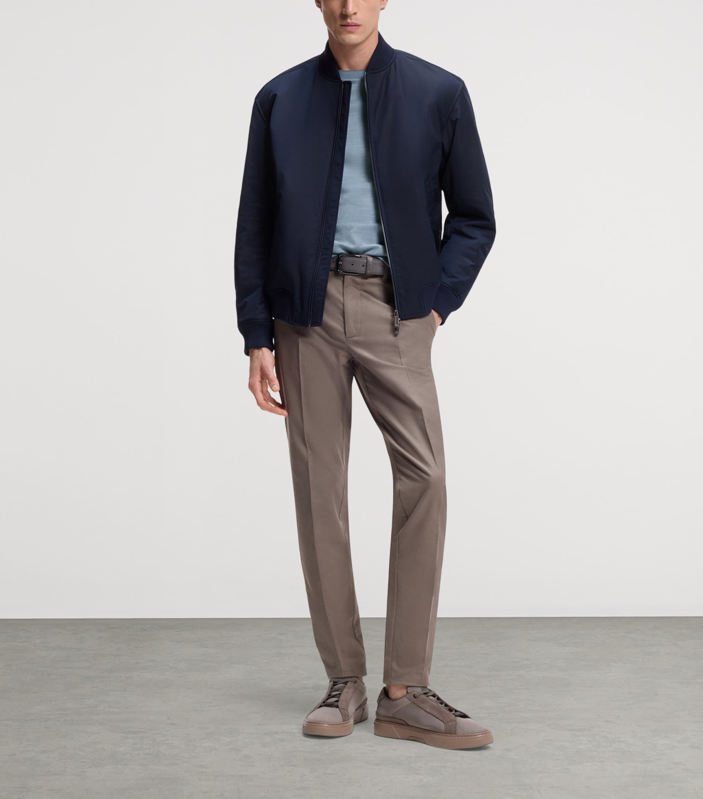 BOSS Mens x Aston Martin Cotton-Wool T-Shirt Image 4