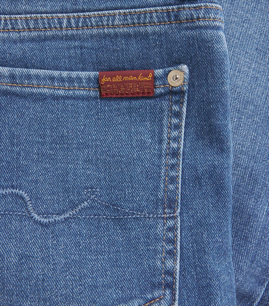7 For All Mankind Womens The Leggy Bootcut Crop Jeans Cloud Image 6
